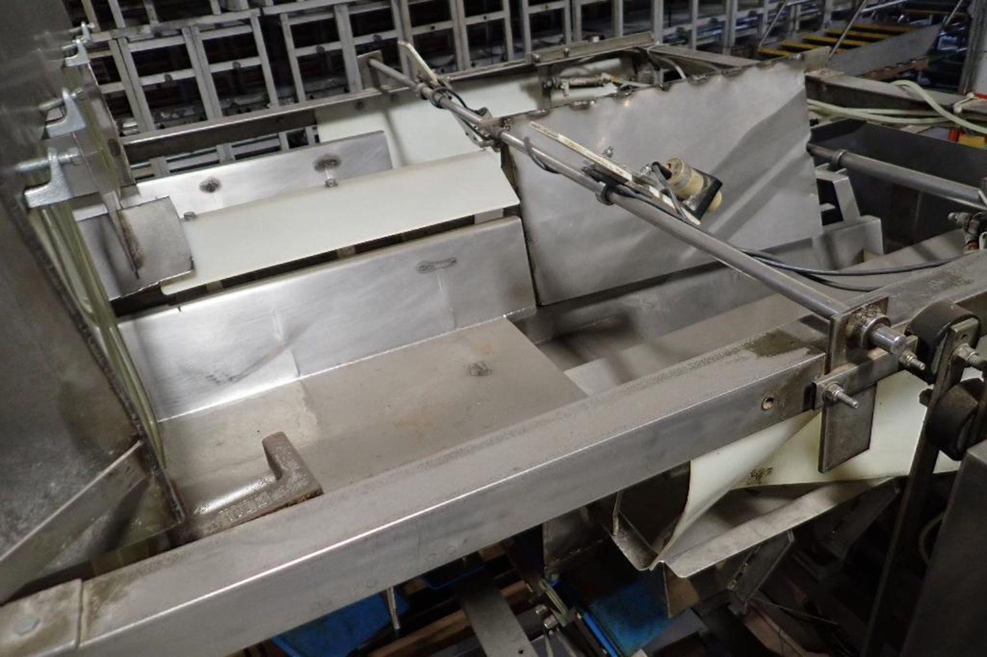 Ohlson 2 lane scale, Model 462-D3-50-10P1, SN 1633930H, with SS vibratory feeders, SS frame, **Riggi - Image 6 of 16