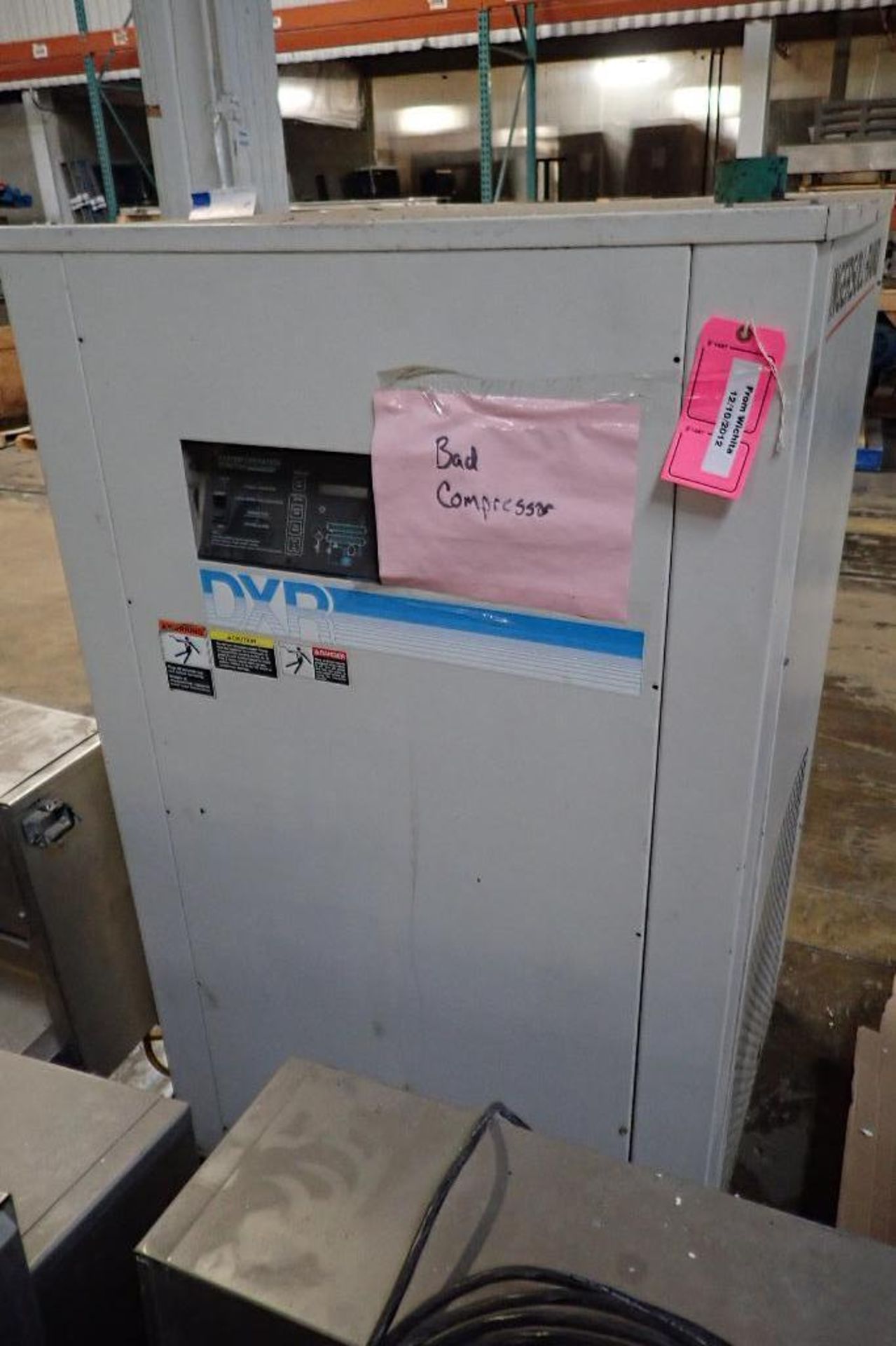 1994 Ingersoll-Rand refrigerated compressed air dryer, Model DZR550E4, SN 942DZR5519 (bad compressor - Image 4 of 7