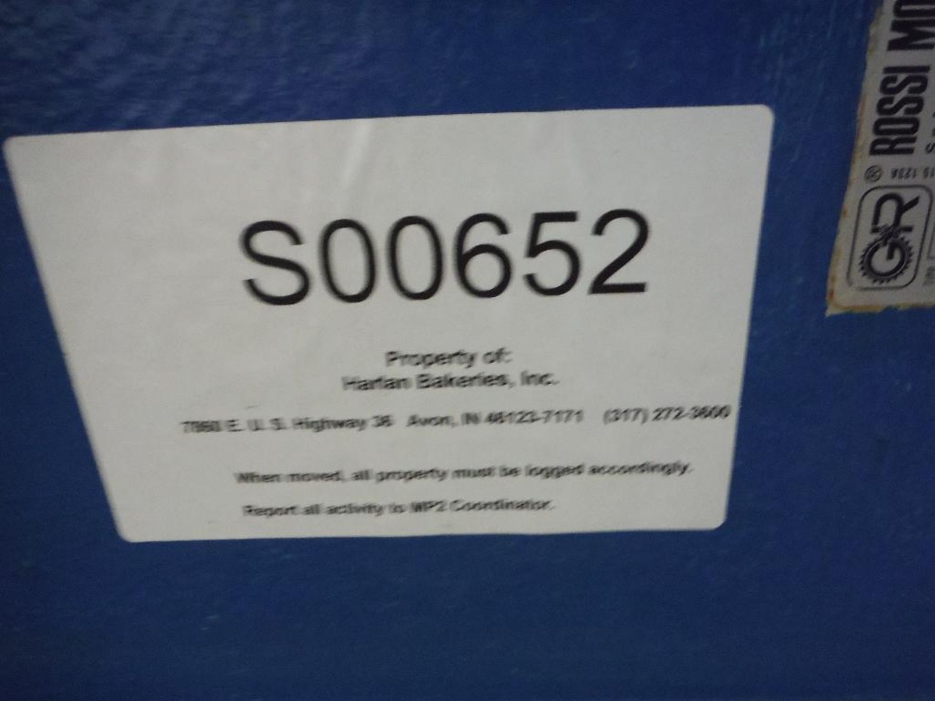 Rossi spiral freezer drive, Model RC21451U01A, 47 hp drive **Rigging FEE: $50 ** - Image 7 of 7