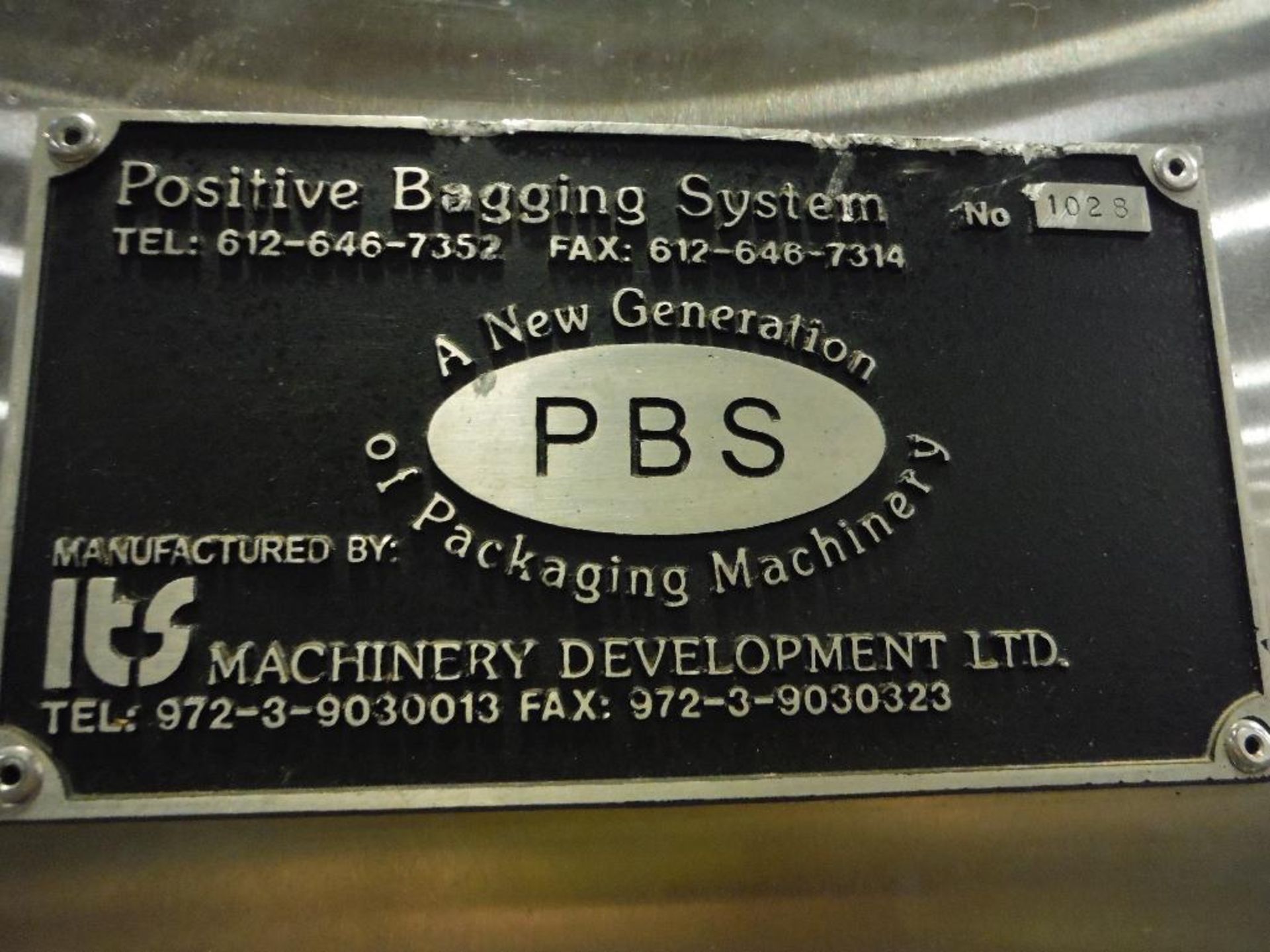 PBS positive bagging system bagger, SN 1028 **Rigging FEE: $175 ** - Image 4 of 10