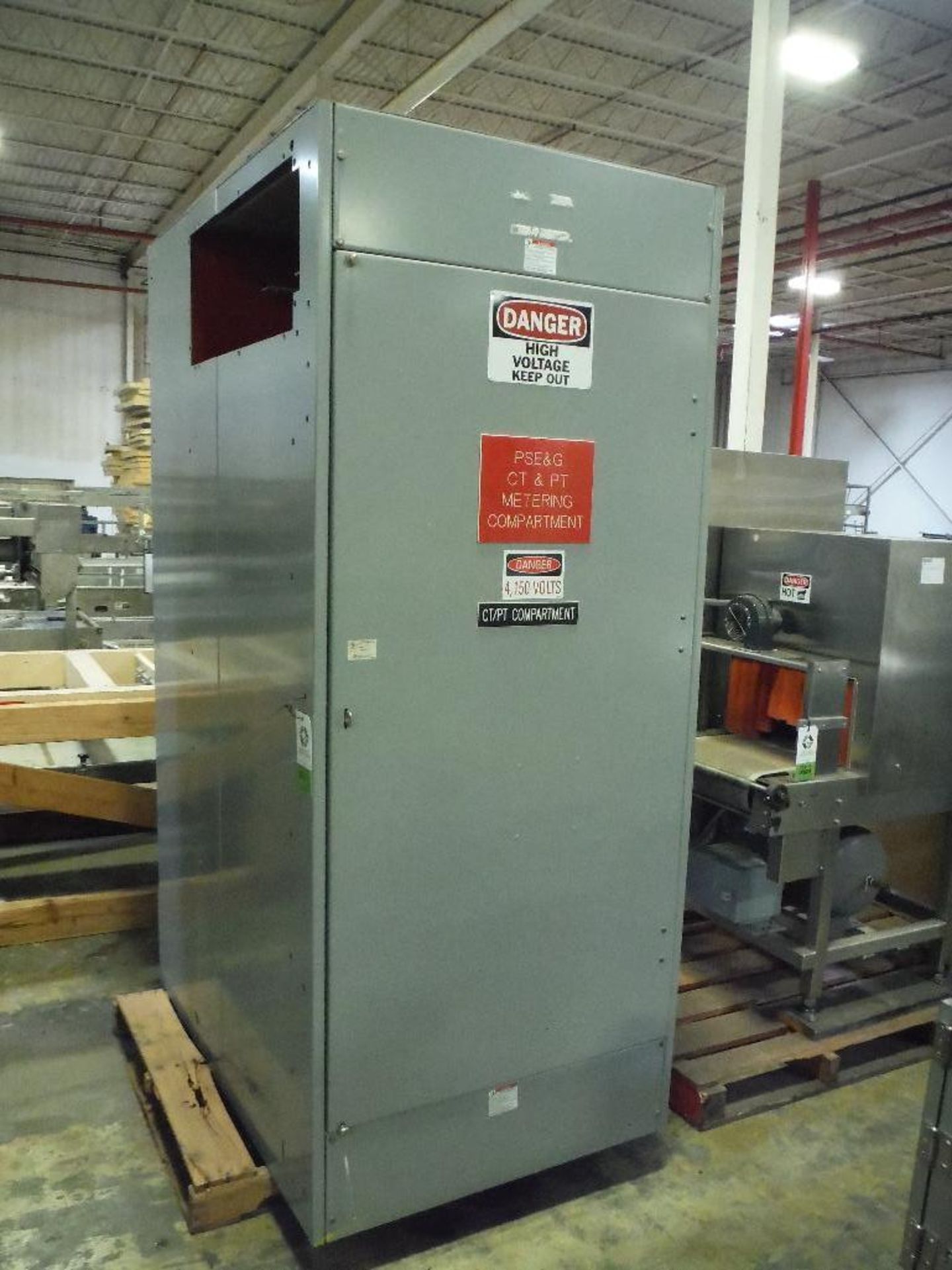 4150 volt cabinet, cabinet only, 38 in. wide x 56 in. deep x 90 in. tall **Rigging FEE: $100 **