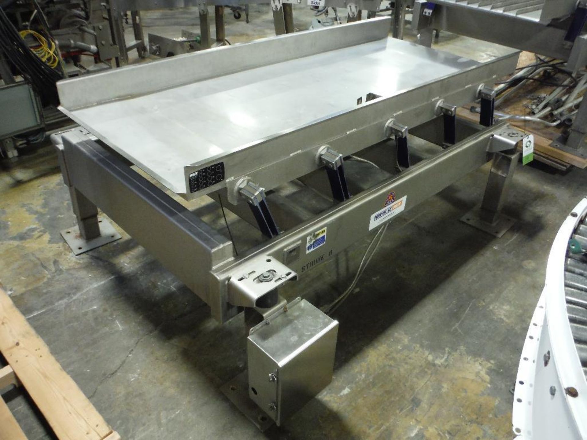 Key Impulse vibratory conveyor, Model 436205-1, SN 07-179399, 88 in. long x 36 in. wide x 30 in. tal