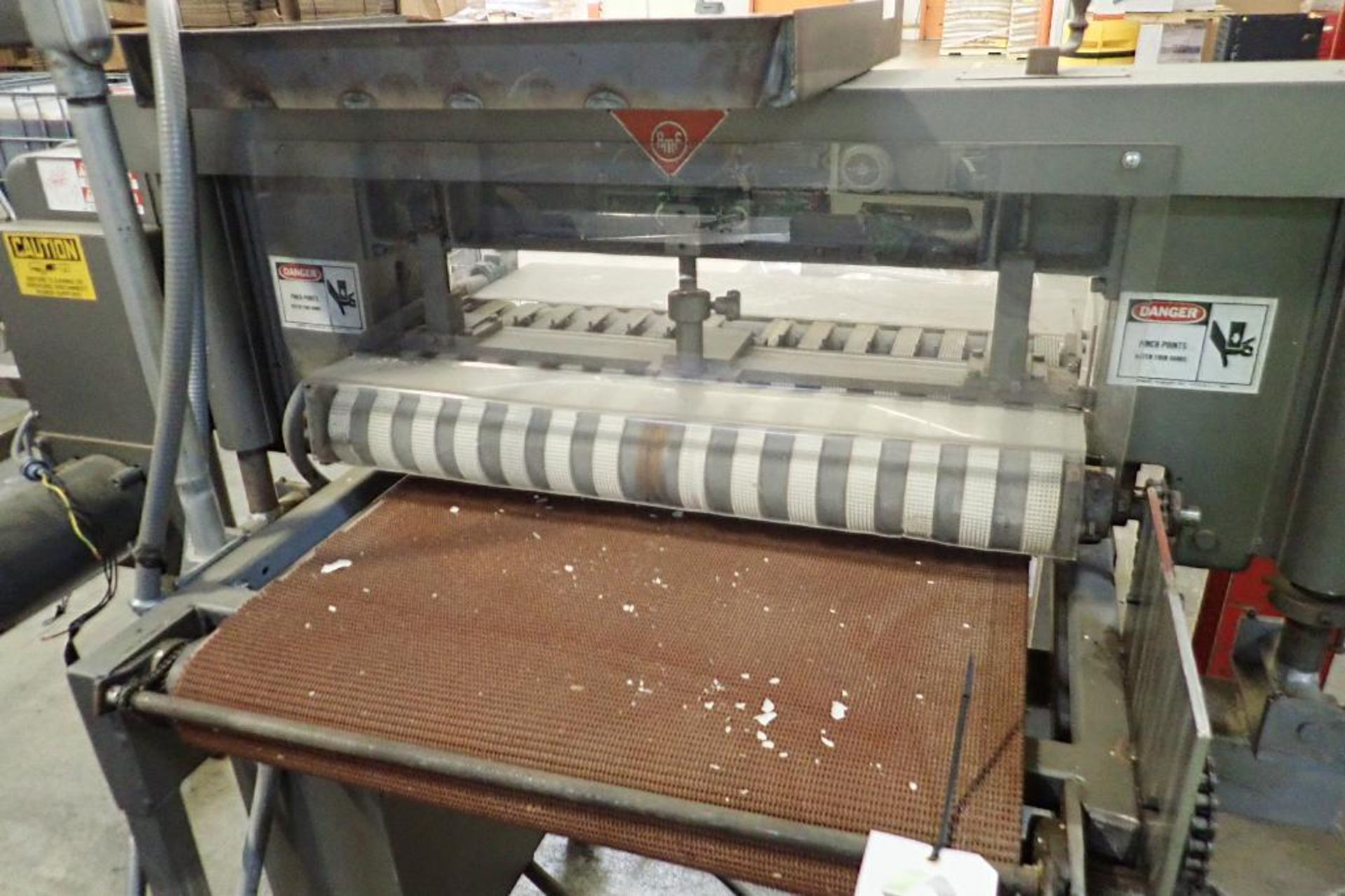 AMF bagel slicer, remanufactured by Topaz Mondial in. 2007, job no 2647, mid steel frame, on wheels - Image 2 of 10