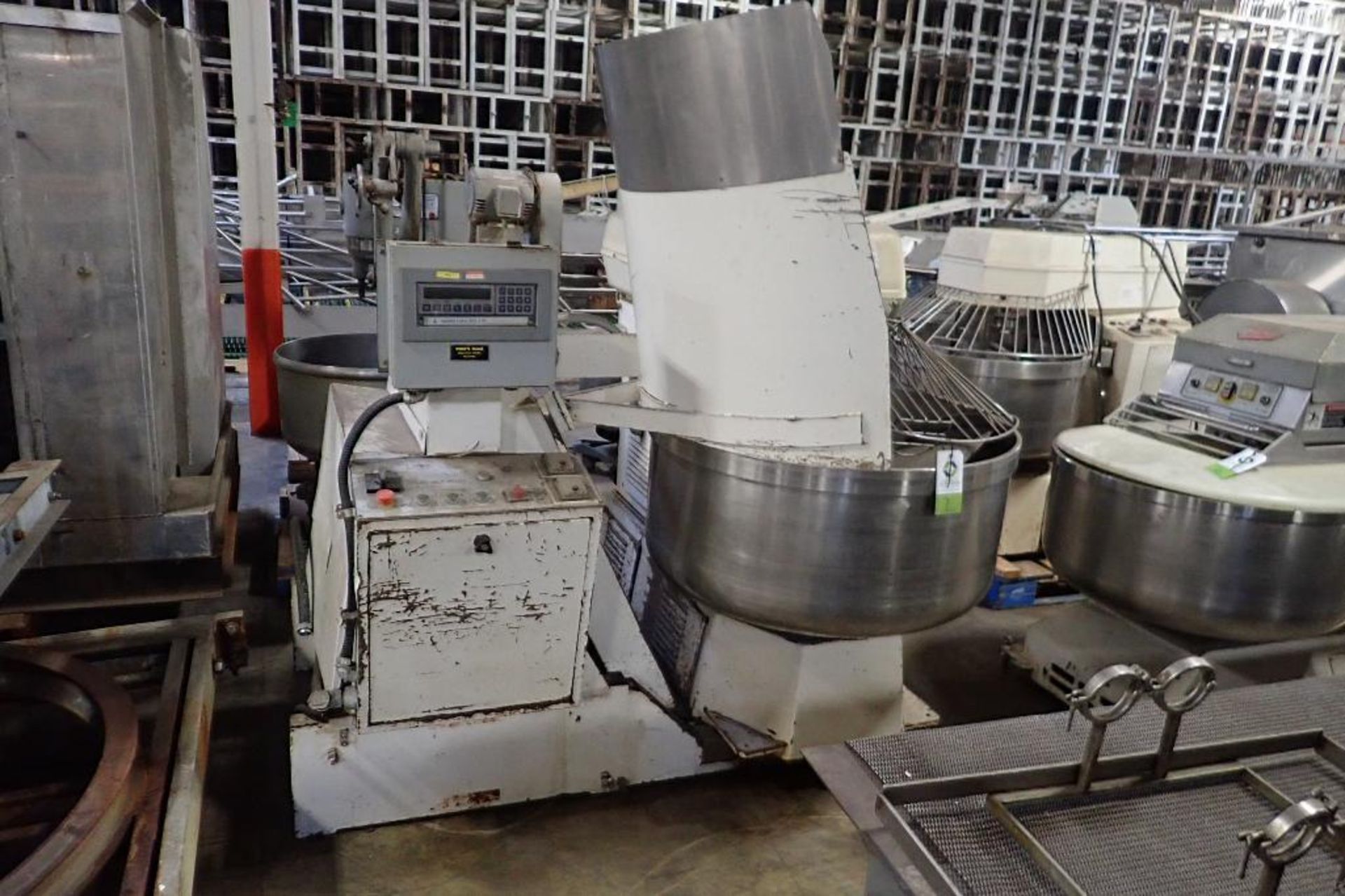 Emac spiral mixer, Model SE 300 FRAM, SN 877357, SS bowl 41 in. dia x 20 in. tall **Rigging FEE: $15