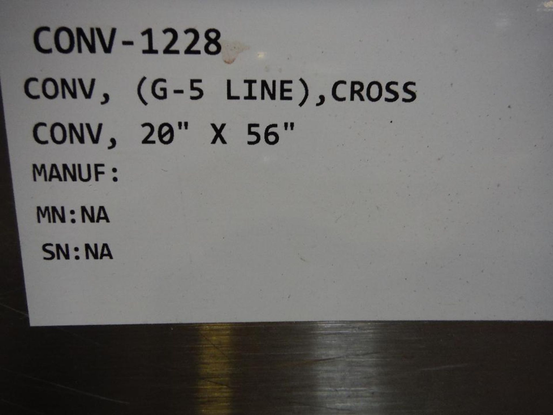 SS conveyor, 56 in. long x 15 in. wide, SS wash-down motor and drive **Rigging FEE: $50 ** - Image 4 of 5