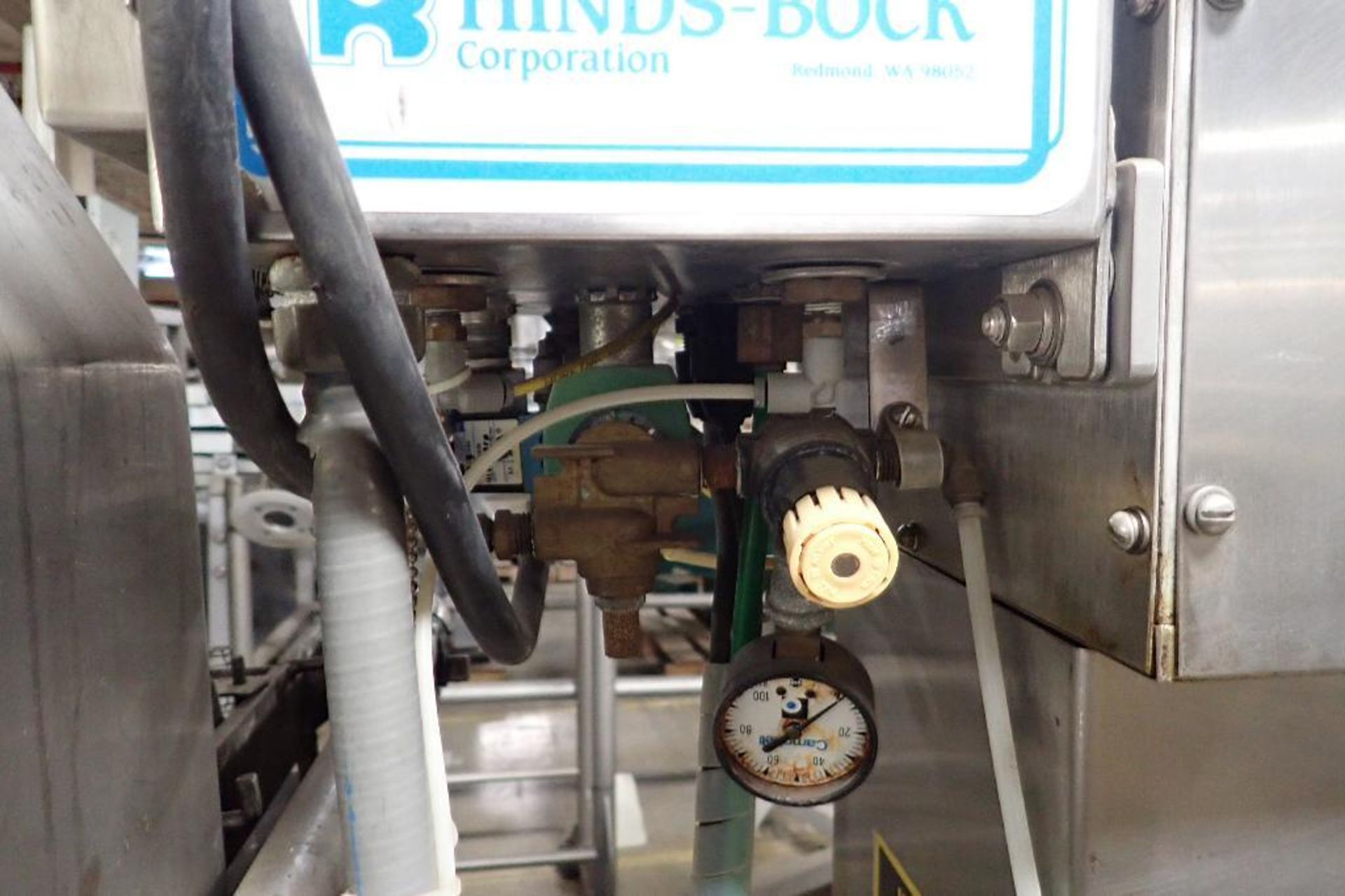 Hinds-Bock 10 piston depositor with jacketed mix tank, Model 10P-01, SN 1579, 20 in. dia x 11 in. st - Image 13 of 14