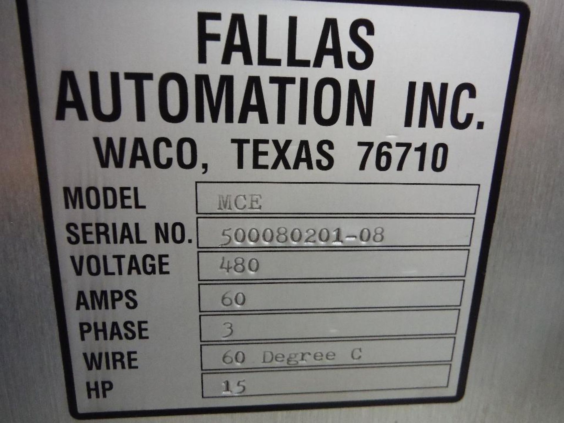 Fallas case packer, Model L-500CE, SN 500080201-08, product flipper, case erector, case packer, top - Image 5 of 43