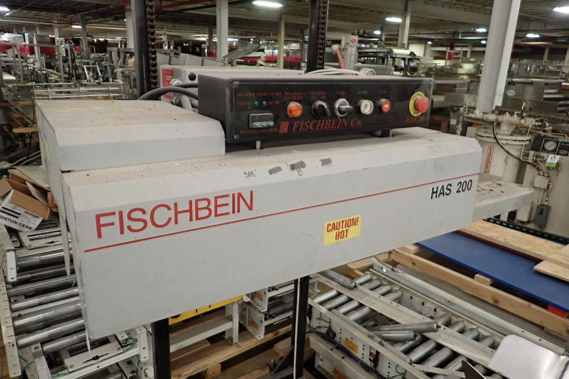 Fischbein bag sealer, Model HAS1003001000000, SN HAS001090100, with Slidell conveyor, Model 1012 160 - Image 5 of 27