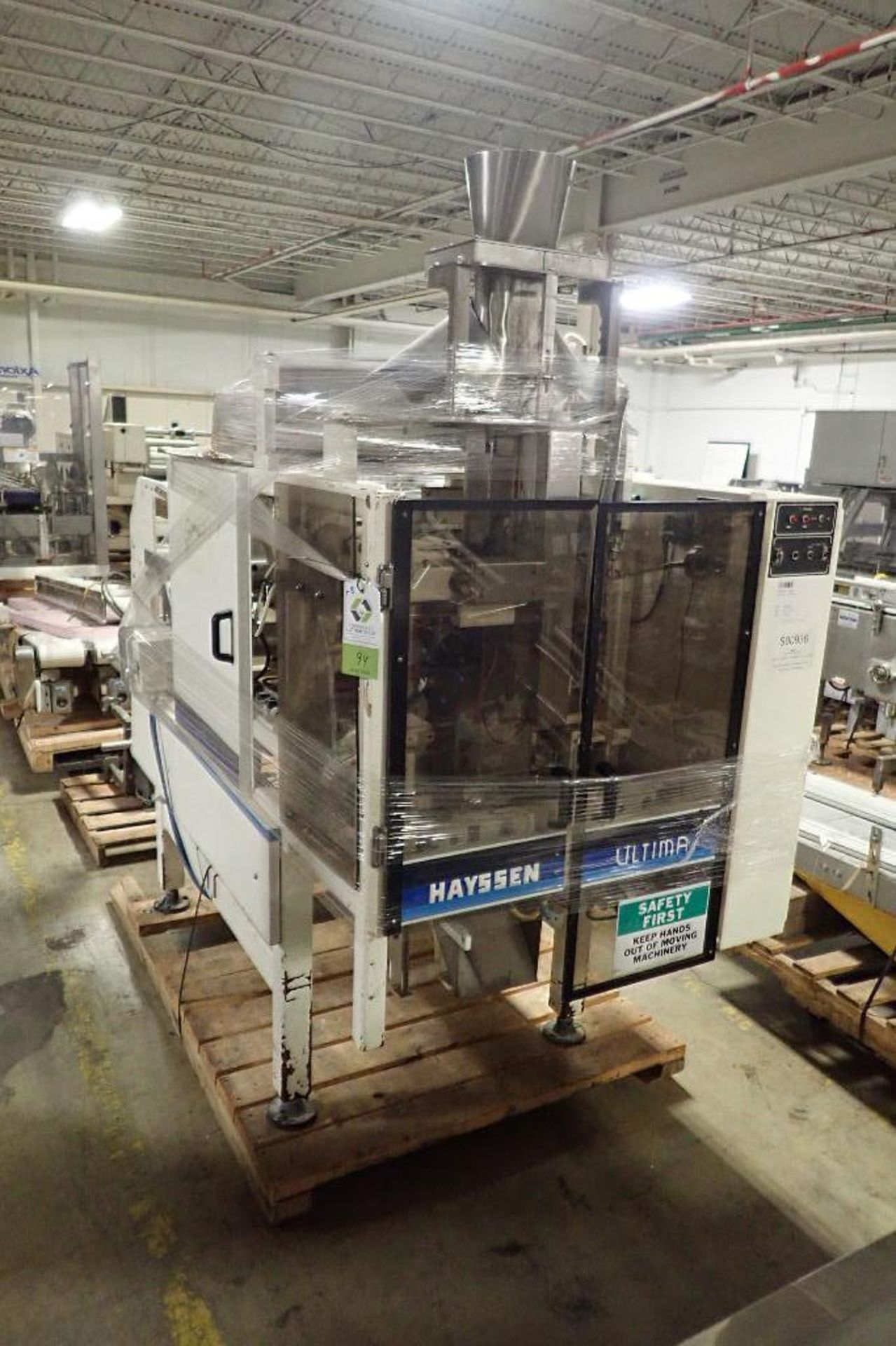 1994 Hayssen Yamato data weigh 8 head scale, Model ADW-508MD, SN 084026/930442, 8 g to 1000 g capaci