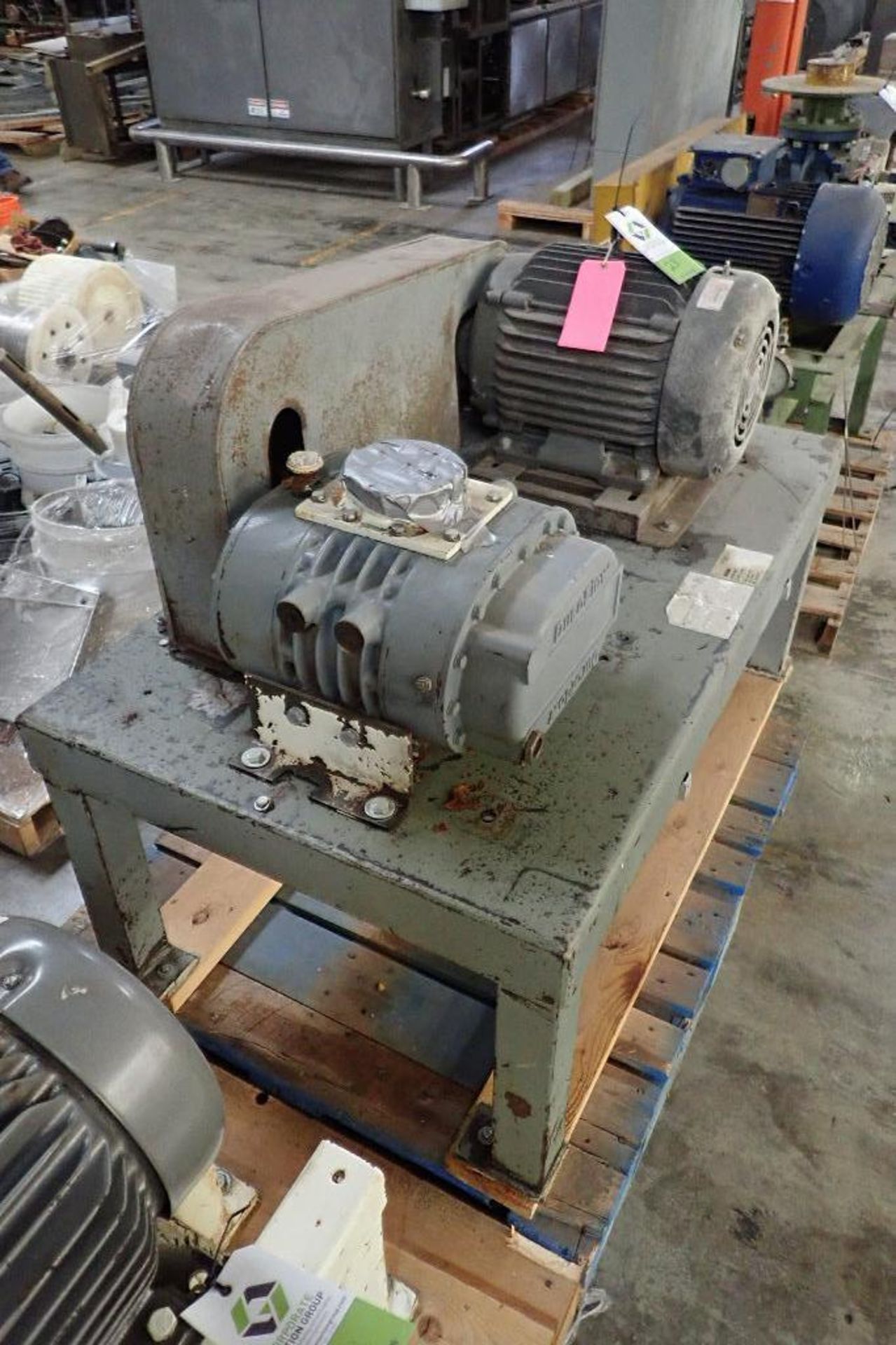 Schwitzer rotary lobe blower, Model 156630, SN B2879-03, Duraflo rotary lobe blower Model 4056VT, SN - Image 6 of 8