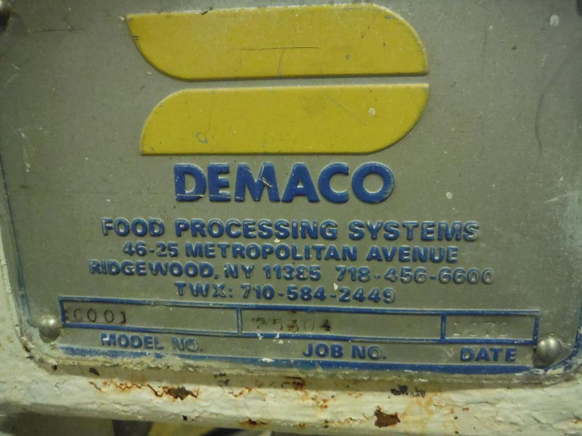 1978 Demaco extruder, Model C001, Job no 25304, 25 hp, 25 hp PowerFlex 70 vfd, last used for bagels - Image 2 of 15