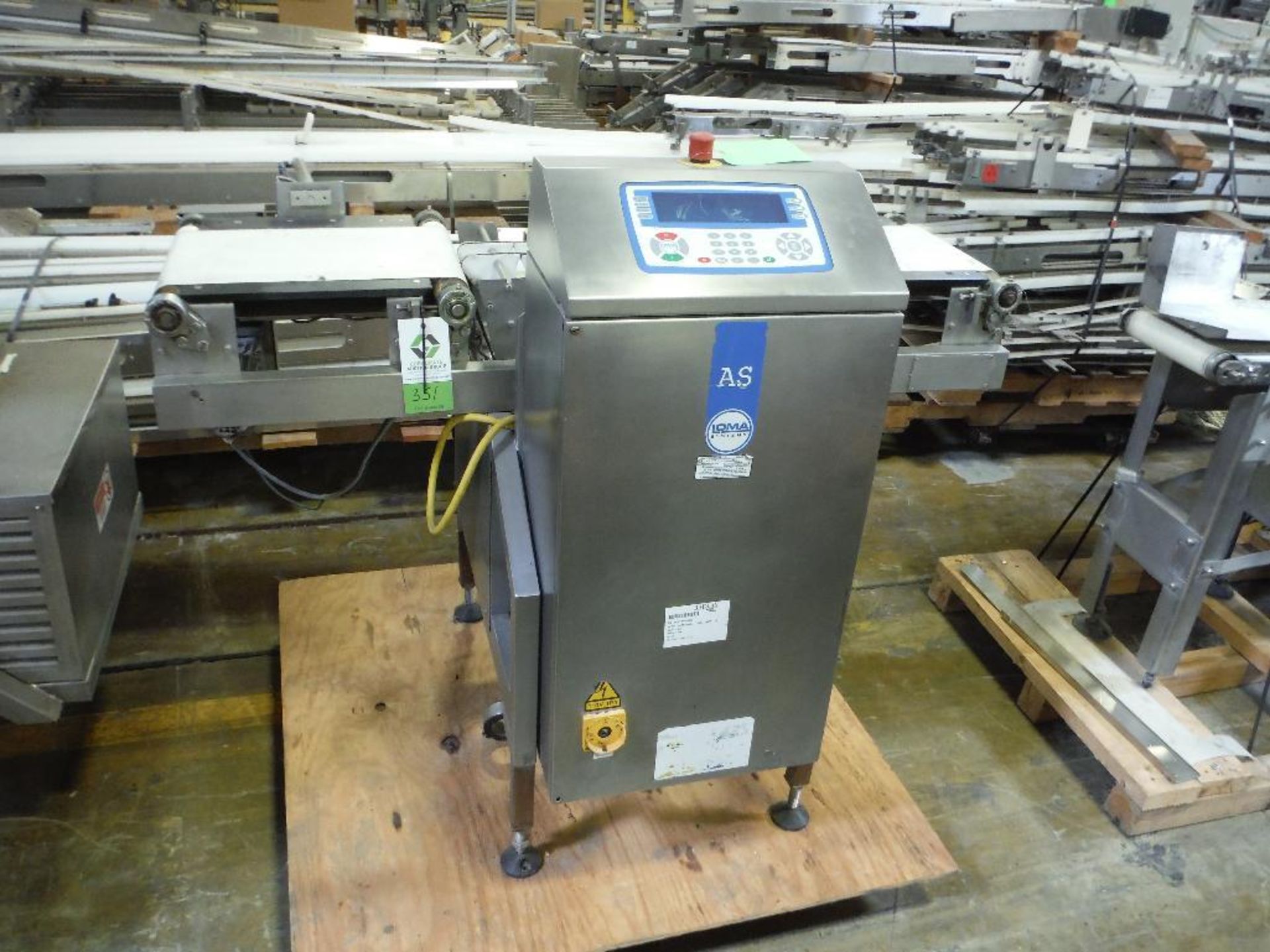 Loma checkweigher, Model AS, SN BEAL_12193-2123, 14 in. x 24 in. scale head **Rigging FEE: $75 ** - Image 3 of 6