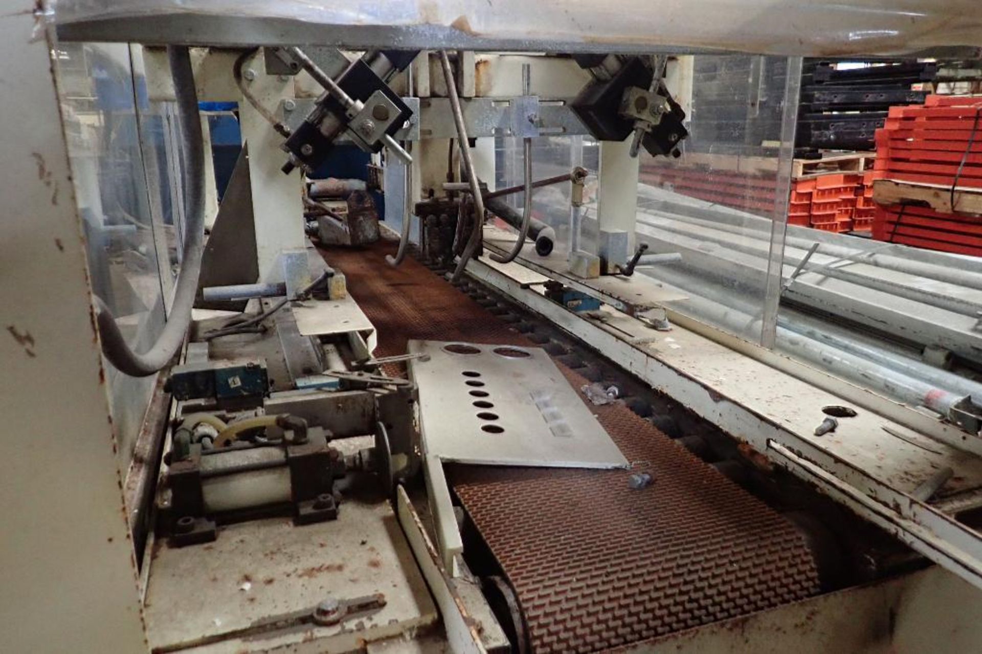 Doboy top case sealer, Model VTS TAPE SEALER, SN 91-13268, Nordson top melt glue pot **Rigging FEE: - Image 2 of 10