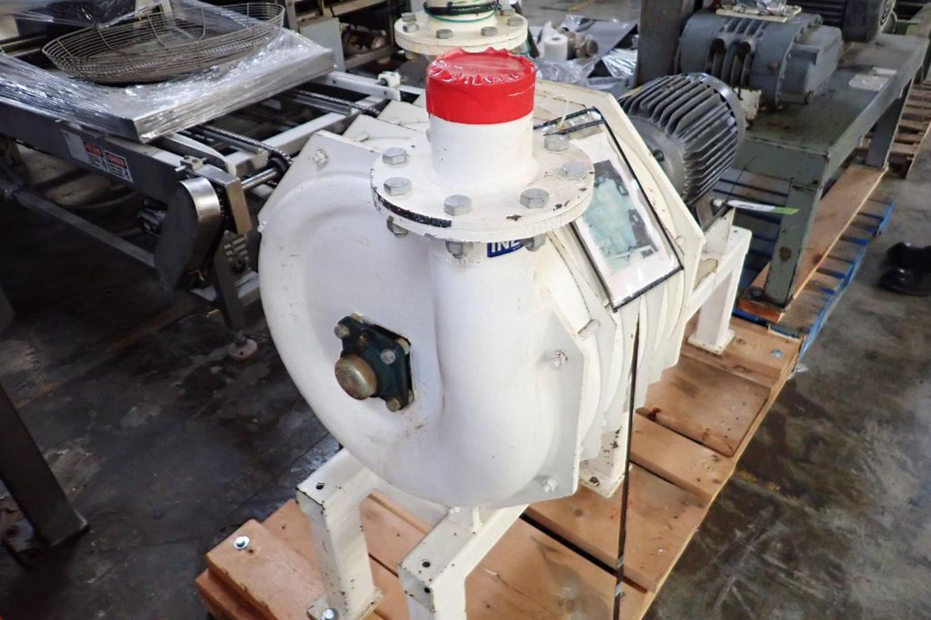 Hoffman blower, 20 in. dia blower, 15 hp motor, skid mounted **Rigging FEE: $50 ** - Image 5 of 8