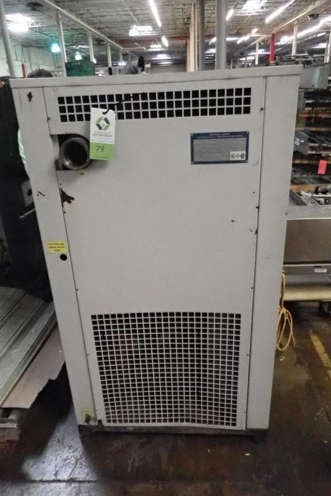 1994 Ingersoll-Rand refrigerated compressed air dryer, Model DZR550E4, SN 942DZR5519 (bad compressor