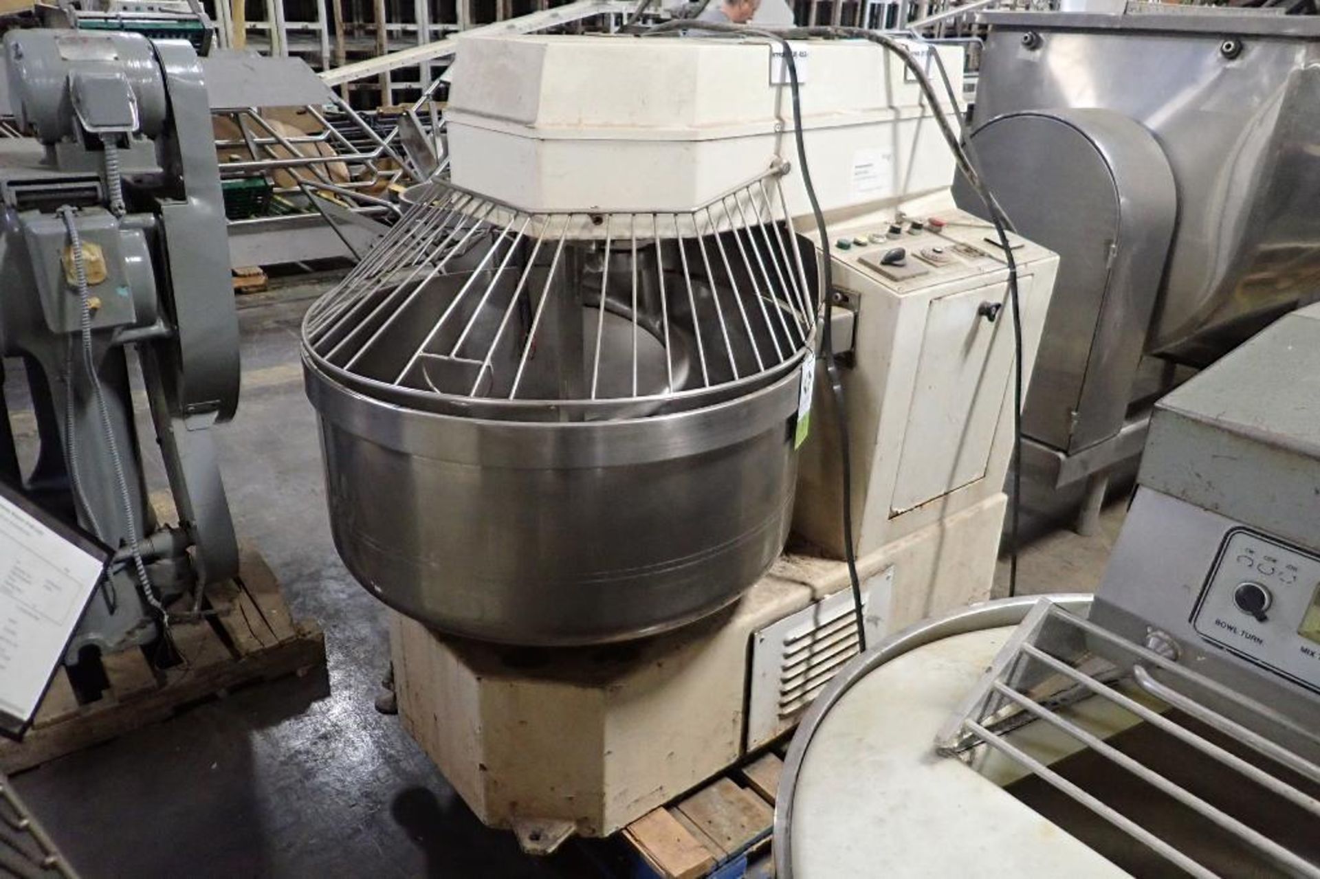 Empire spiral mixer, Model 200 A, SN 9410467, SS bowl 36 in. dia x 16 in. tall **Rigging FEE: $50 **