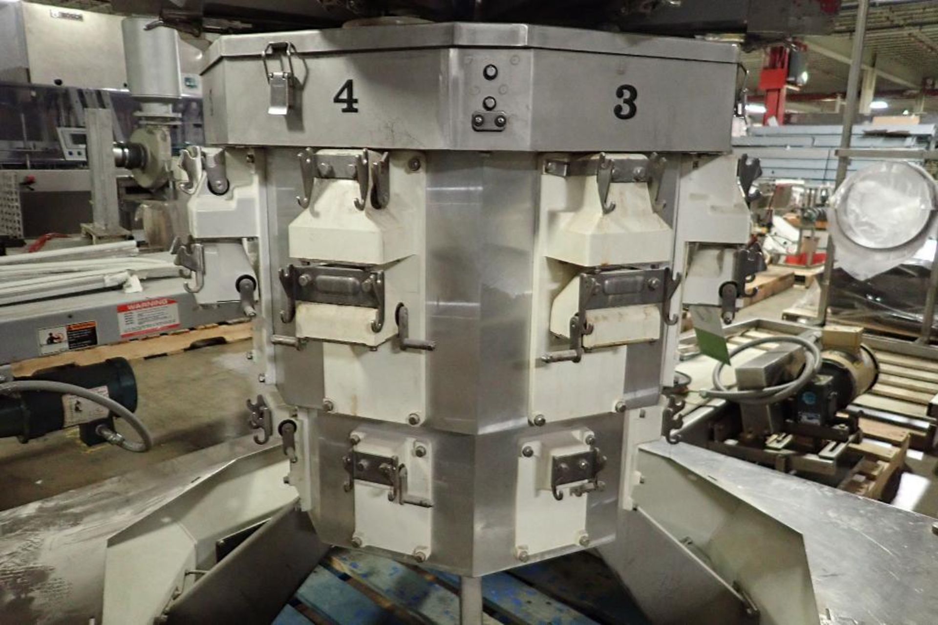 1994 Hayssen Yamato data weigh 8 head scale, Model ADW-508MD, SN 084026/930442, 8 g to 1000 g capaci - Image 13 of 34