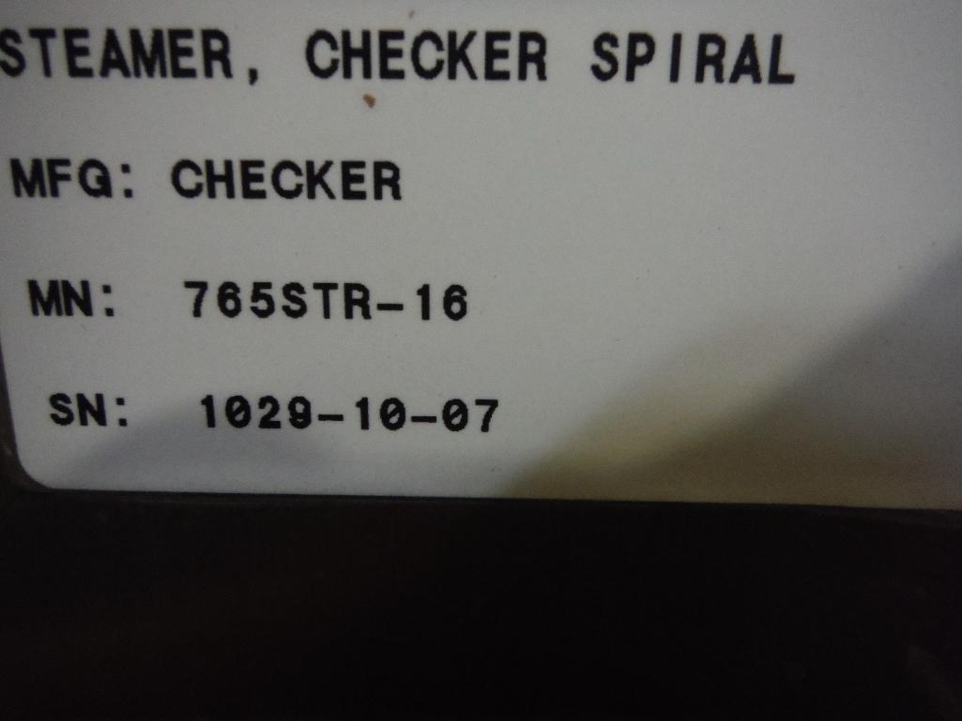 Checker steam spiral cooker, Model 765STR-16, SN 1029-10-07, 12 ft. dia drum, 22 ft. x 22 ft. x 150 - Image 16 of 21