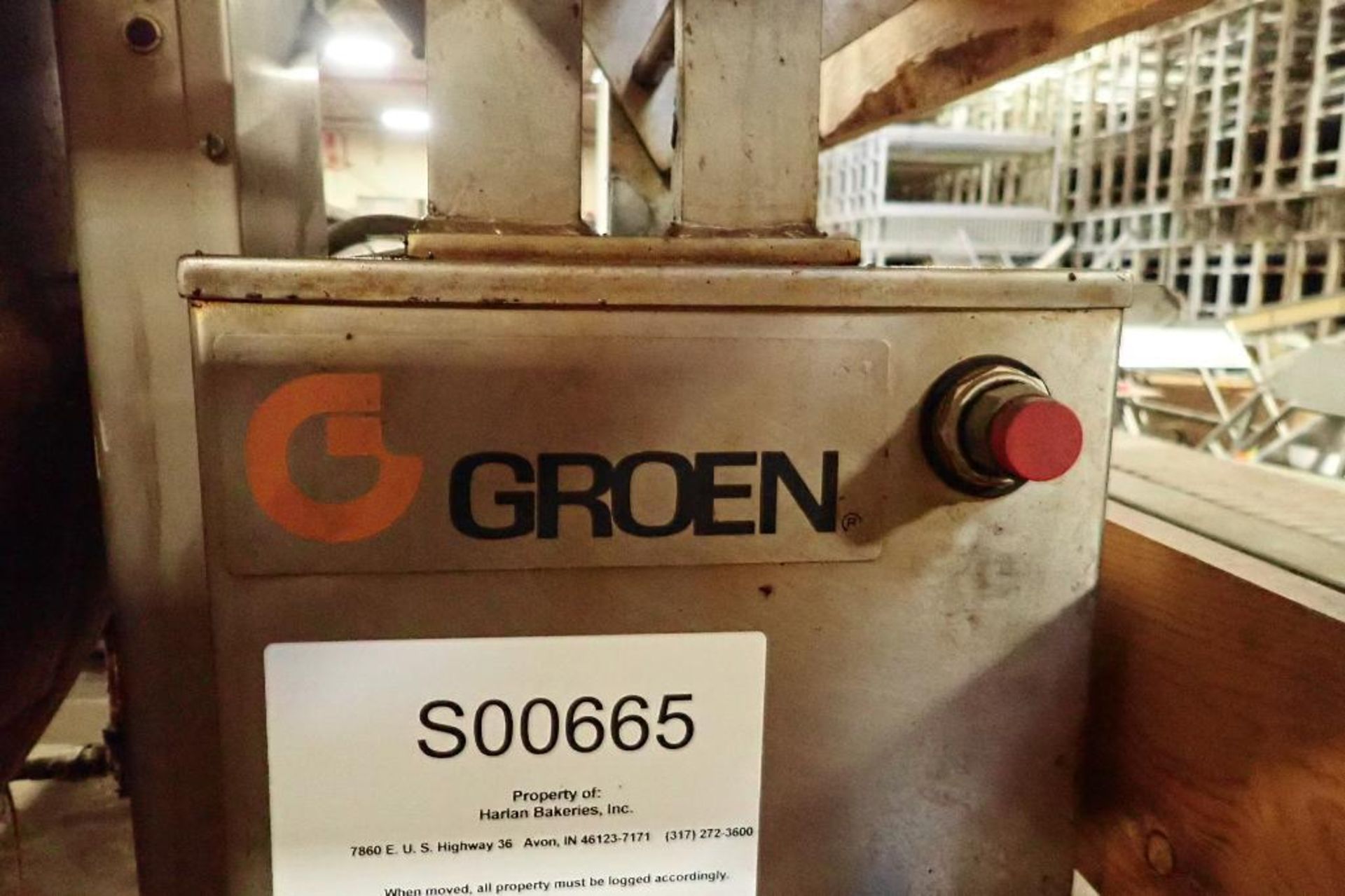 1989 Groen SS tilt kettle, Model DEE/4-60, SN 52082-1, jacketed, 50 psi @ 300 F, 30 in. dia x 24 in. - Image 10 of 10