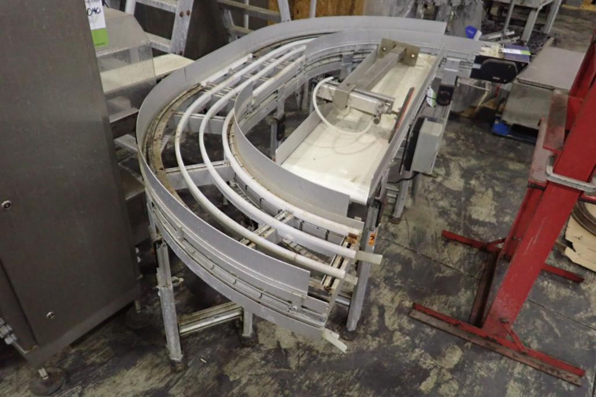Dorner 180 degree conveyor, 12 in. wide belt, overall 96 in. long x 56 in. wide, aluminum frame - ** - Image 2 of 3