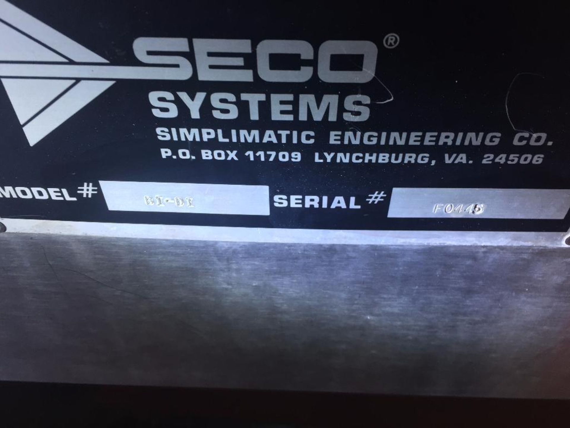 Seco Systems SS accumulation table, model BI-DI, s/n F0445, 84 in. x 64 in., bi-directional. (ATBL03 - Image 4 of 9