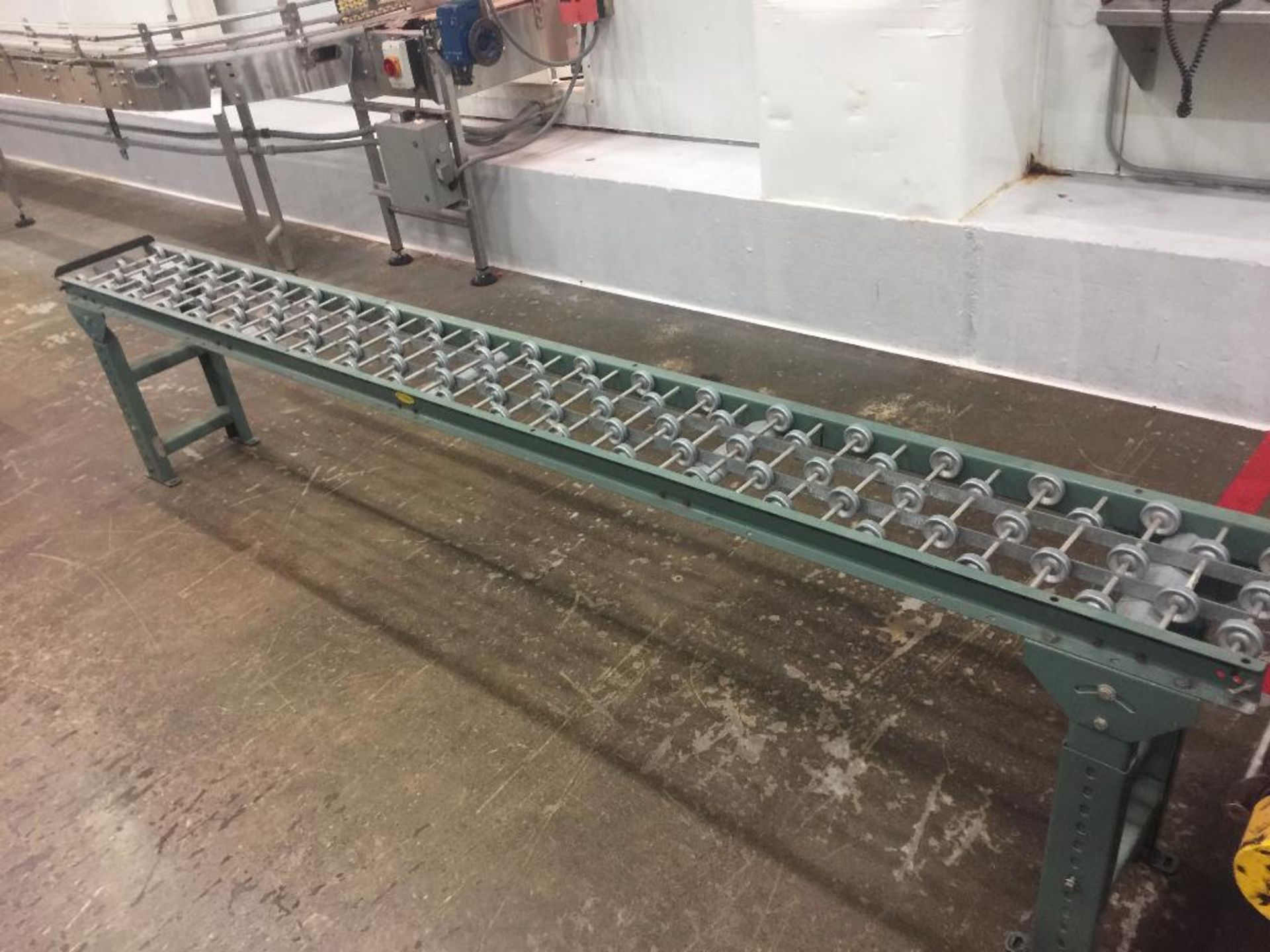 Mild steel gravity skate conveyor, 120 in. x 10 in. - ** Located in Medina, New York ** Rigging Fee: - Image 2 of 2