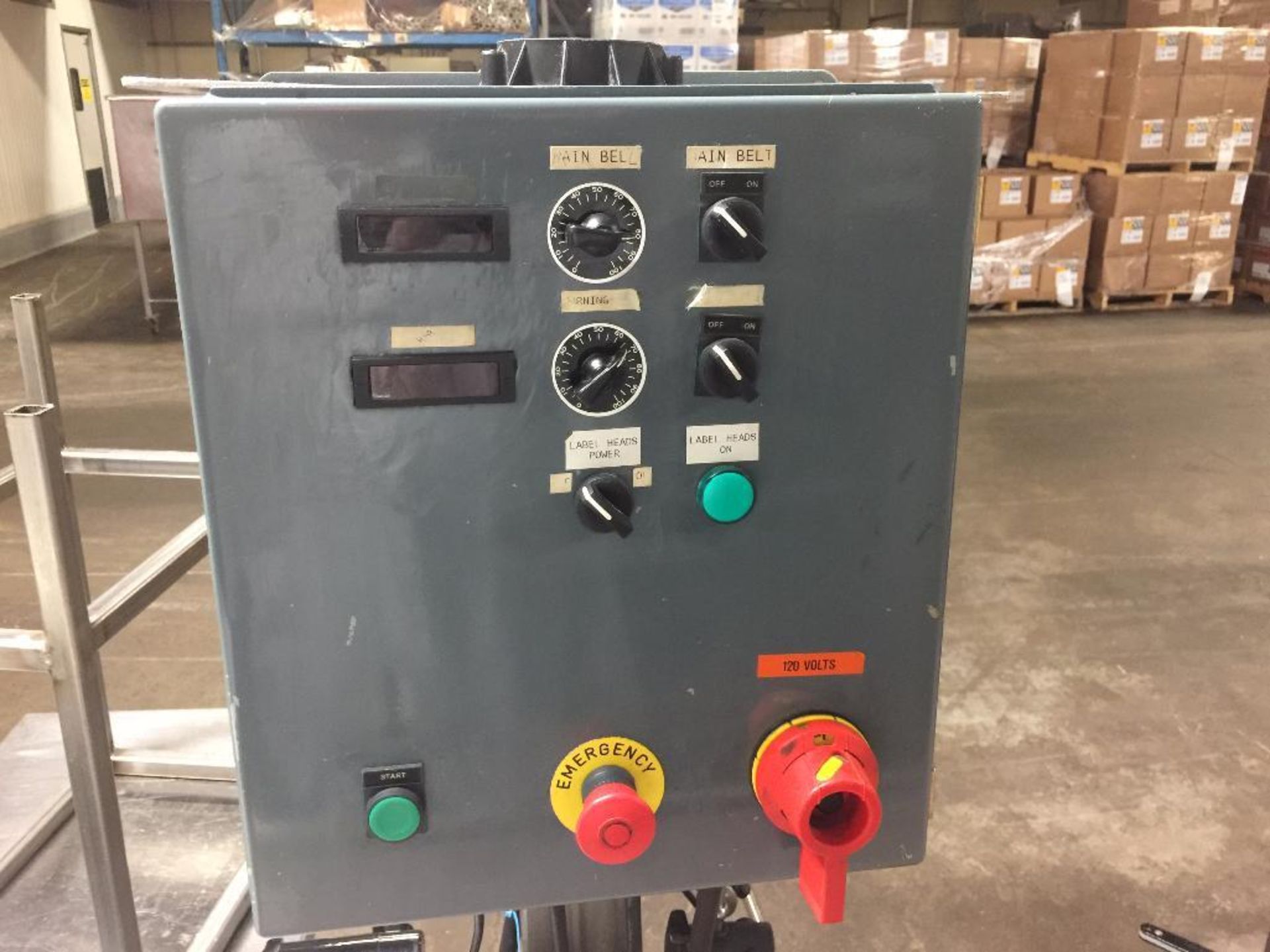 SS conveyor, 93 in. x 16 1/2 in. and 3 belts, motors and drives. - ** Located in South Beloit, Illin - Bild 4 aus 17