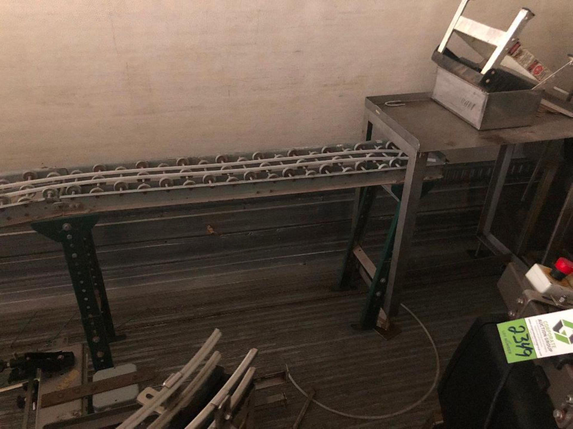 Misc. SS frame conveyor, missing belt; aluminum skate conveyor, misc. conveyor parts (LOT) - ** Loca - Bild 6 aus 6