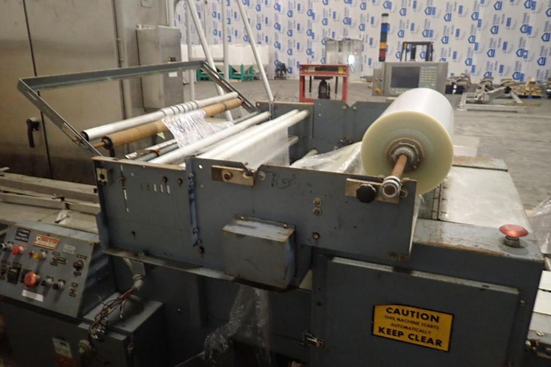 Shanklin flow wrapper, Model F-6, SN F8506, 18 in. lug infeed, 22 in. mandrel film stand, 1 up 19 in - Image 10 of 12