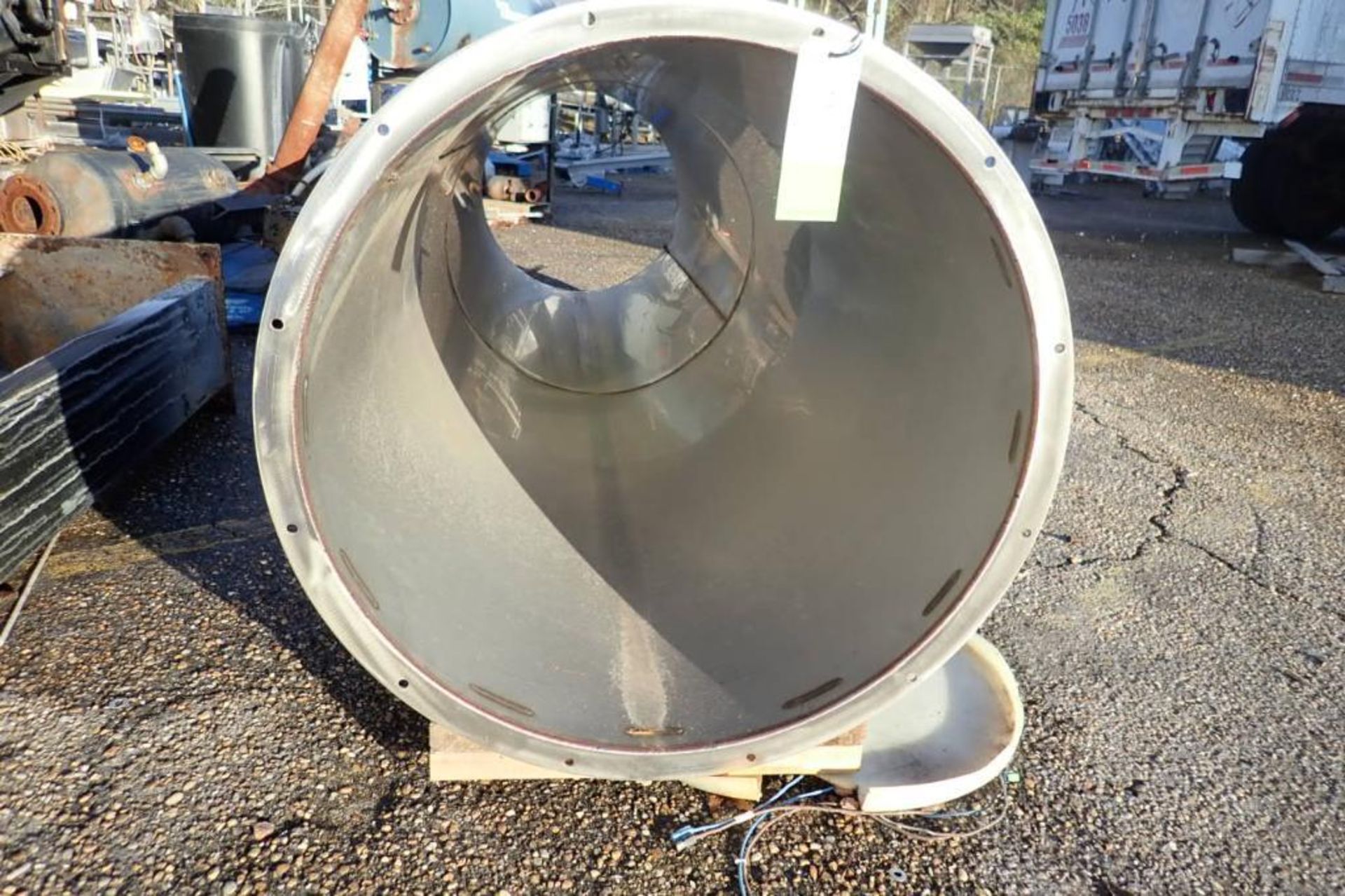 SS flanged vent, 144 in. long x 35 in. dia - ** Located in Dothan, Alabama ** Rigging Fee: $150 - Bild 3 aus 3