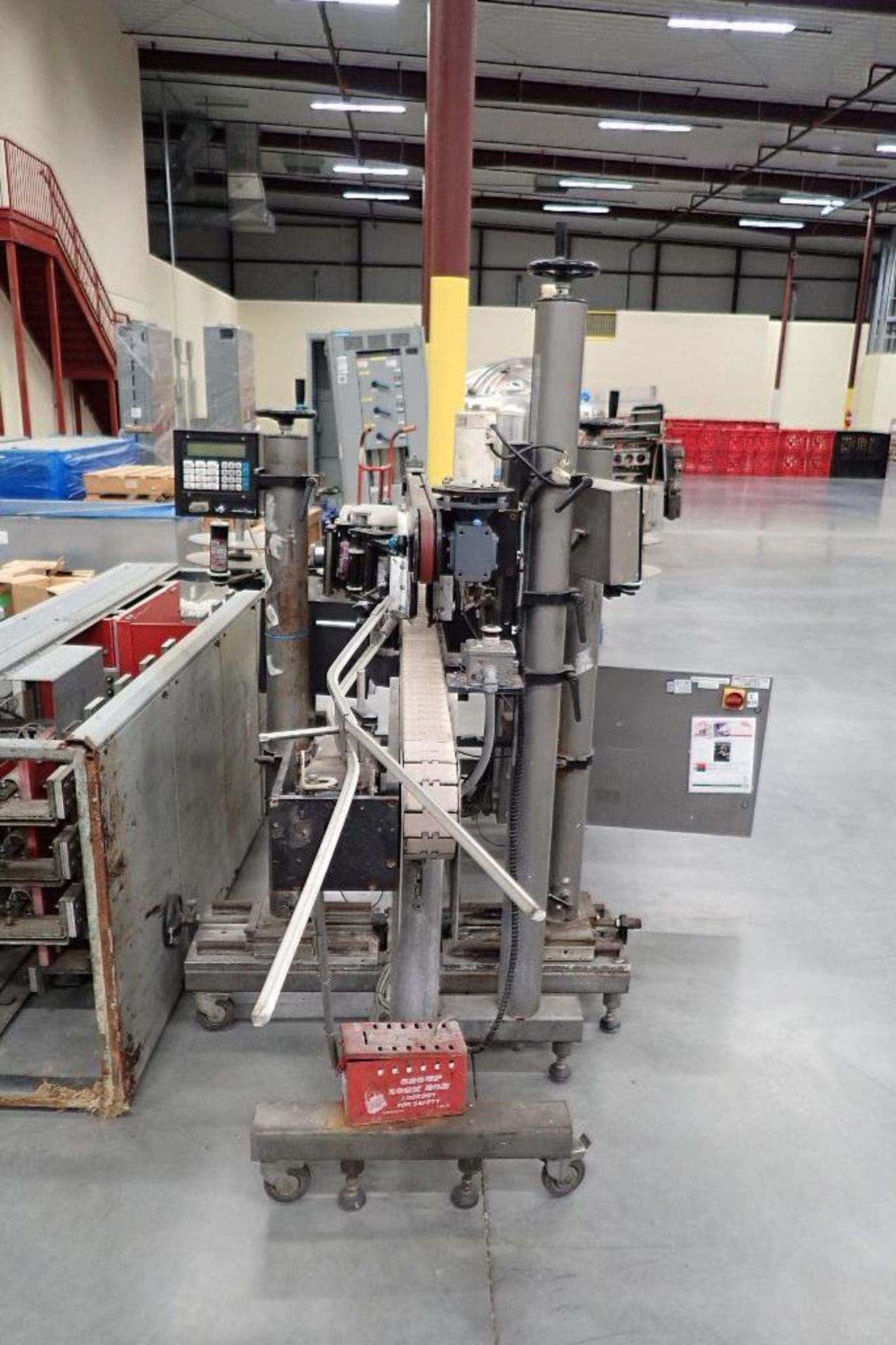 CTM front and back pressure sensitive labeler, conveyor, controls. - ** Located in Buckner, Kentucky - Image 2 of 12