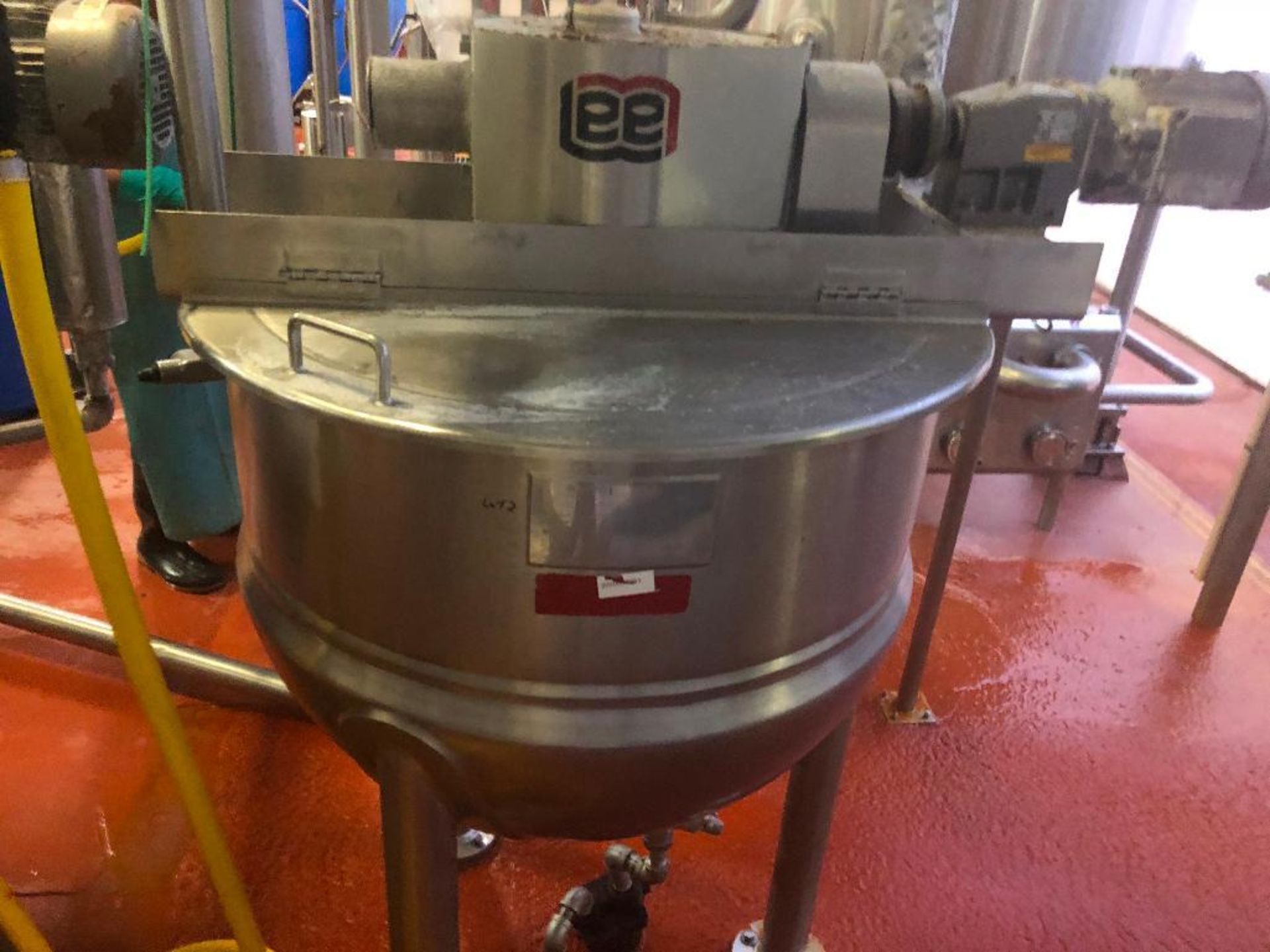 2009 Lee Industries stainless steel jacketed kettle, model 100D9M, s/n 61350-1-2, national board num - Bild 2 aus 11