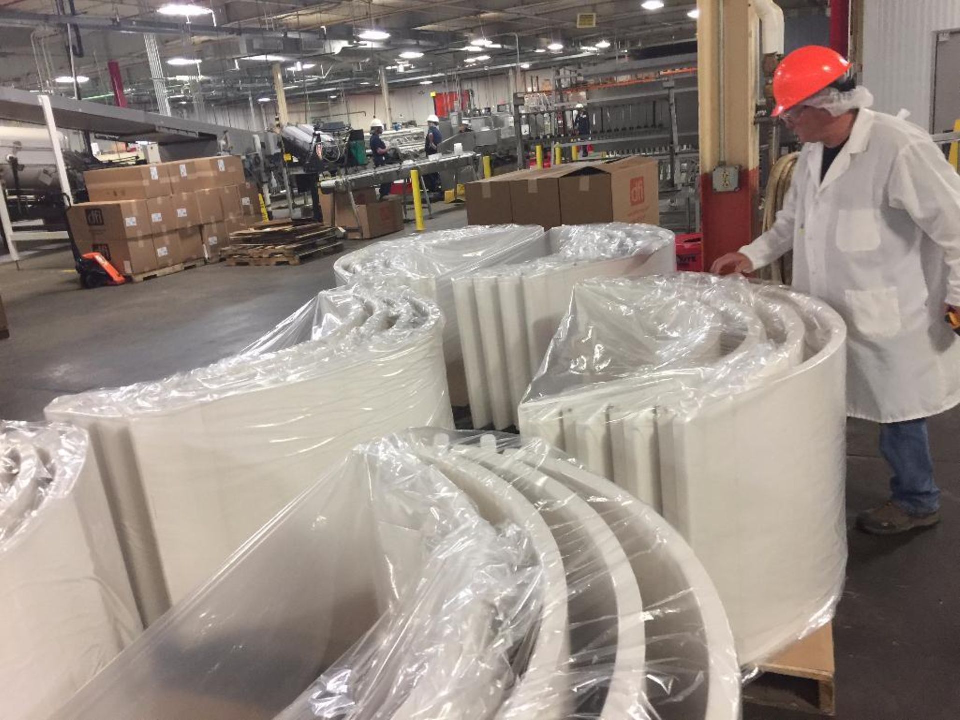 SS cooling tunnel, 116 ft. long x 48 in. wide white belt, (3) cooling sections (no compressor), 332 - Bild 19 aus 19