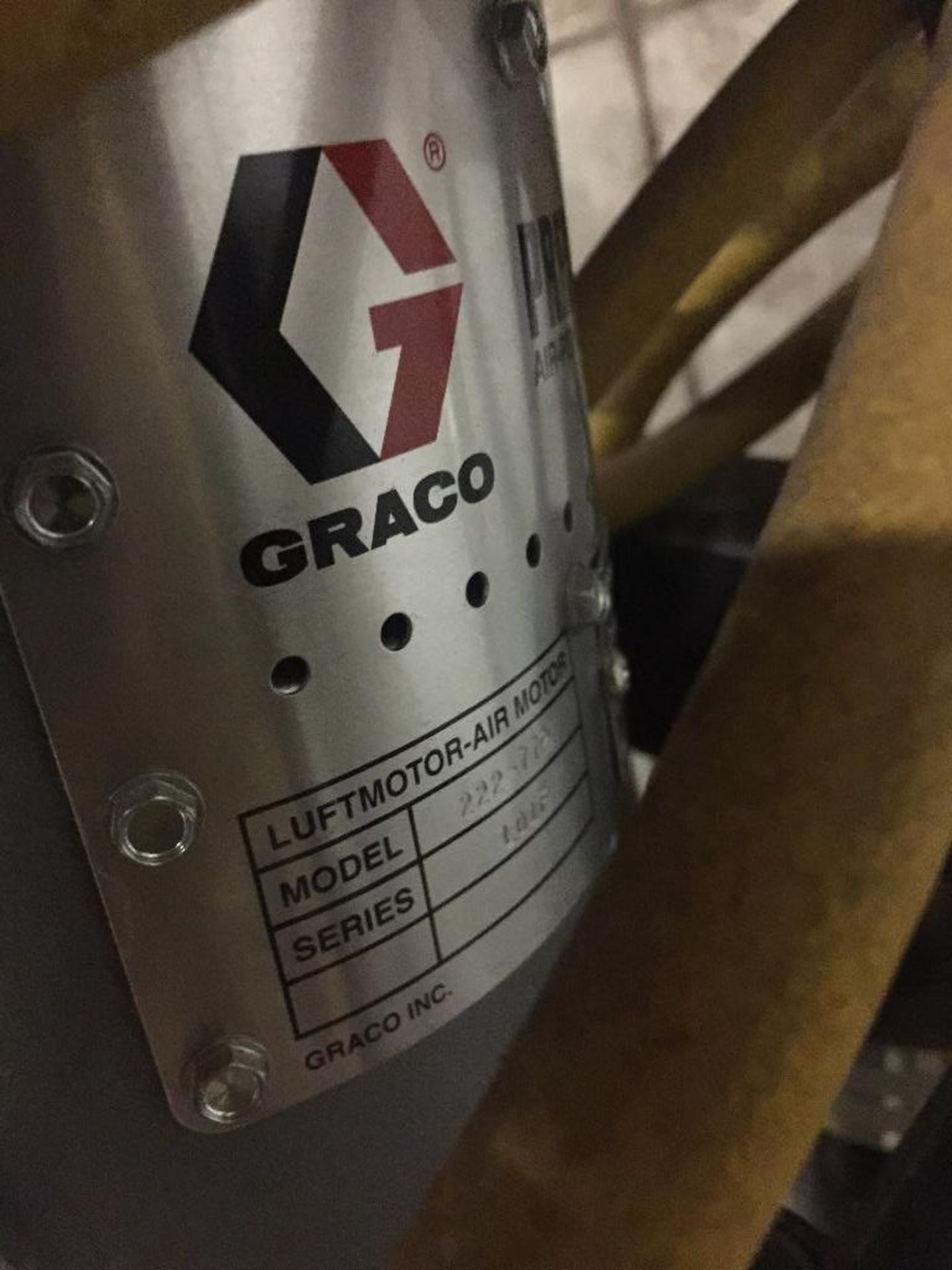 (2) Graco barrel pumps on carts. - ** Located in Medina, New York ** Rigging Fee: $100 - Image 3 of 5