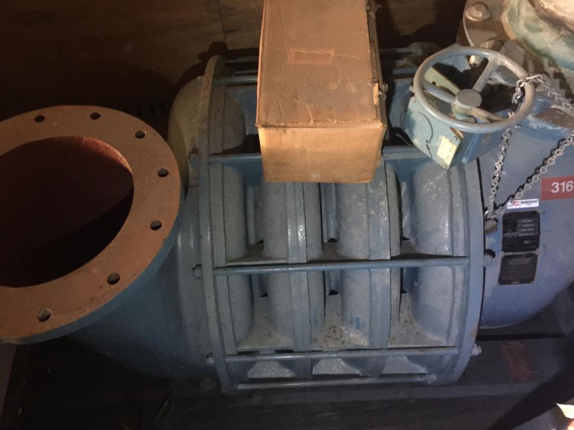 Hoffman centrifugal exhauster, model 76104A, s/n M077100, 200 hp motor. - ** Located in Medina, New - Bild 2 aus 4