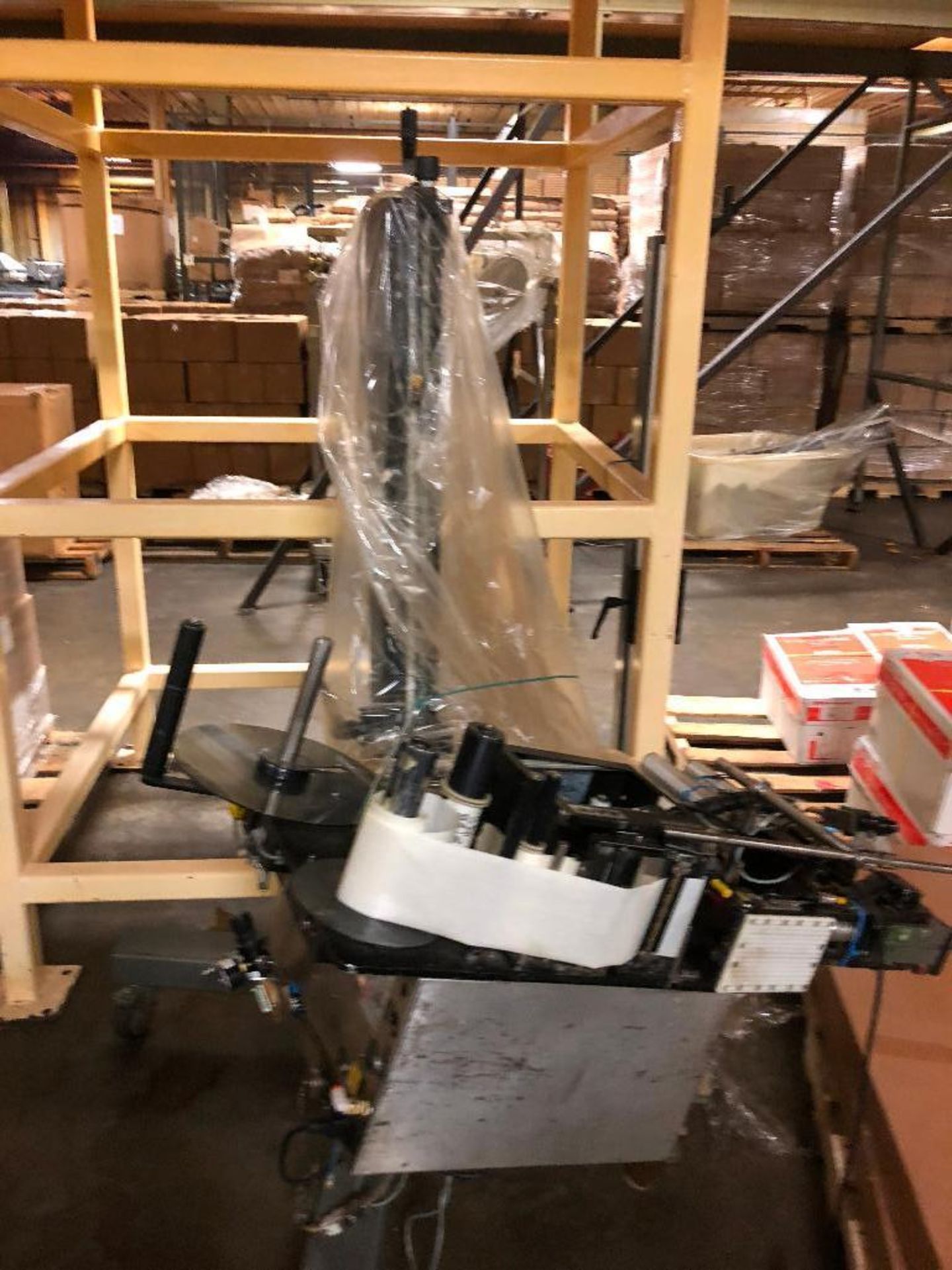 Pressure sensitive labeler on stand - ** Located in South Beloit, Illinois ** Rigging Fee: $150