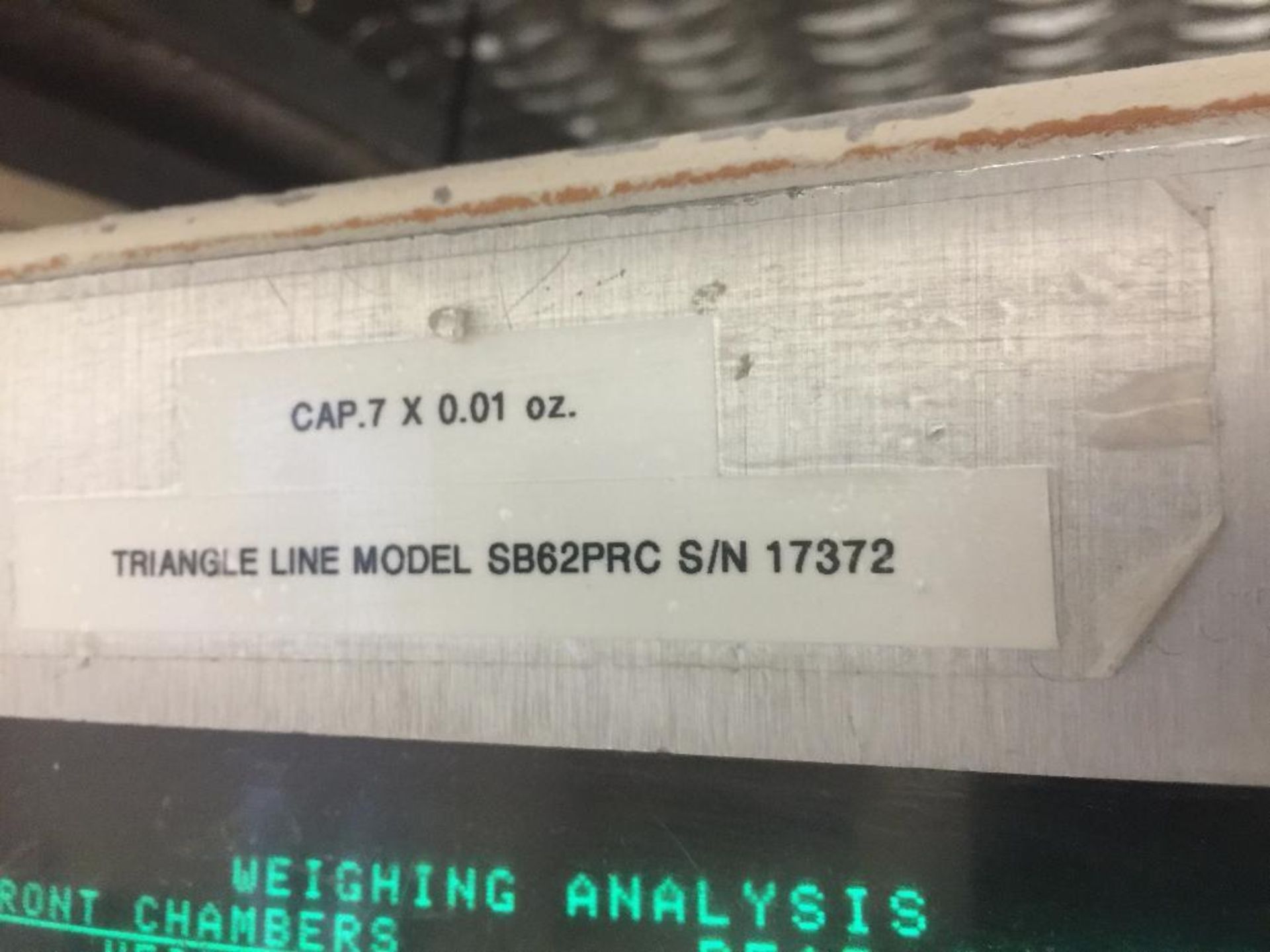 Triangle vertical form/fill/seal, model SB62PRC, s/n 17372, 11 in. horizontal seal, 15 in. vertical - Image 4 of 10