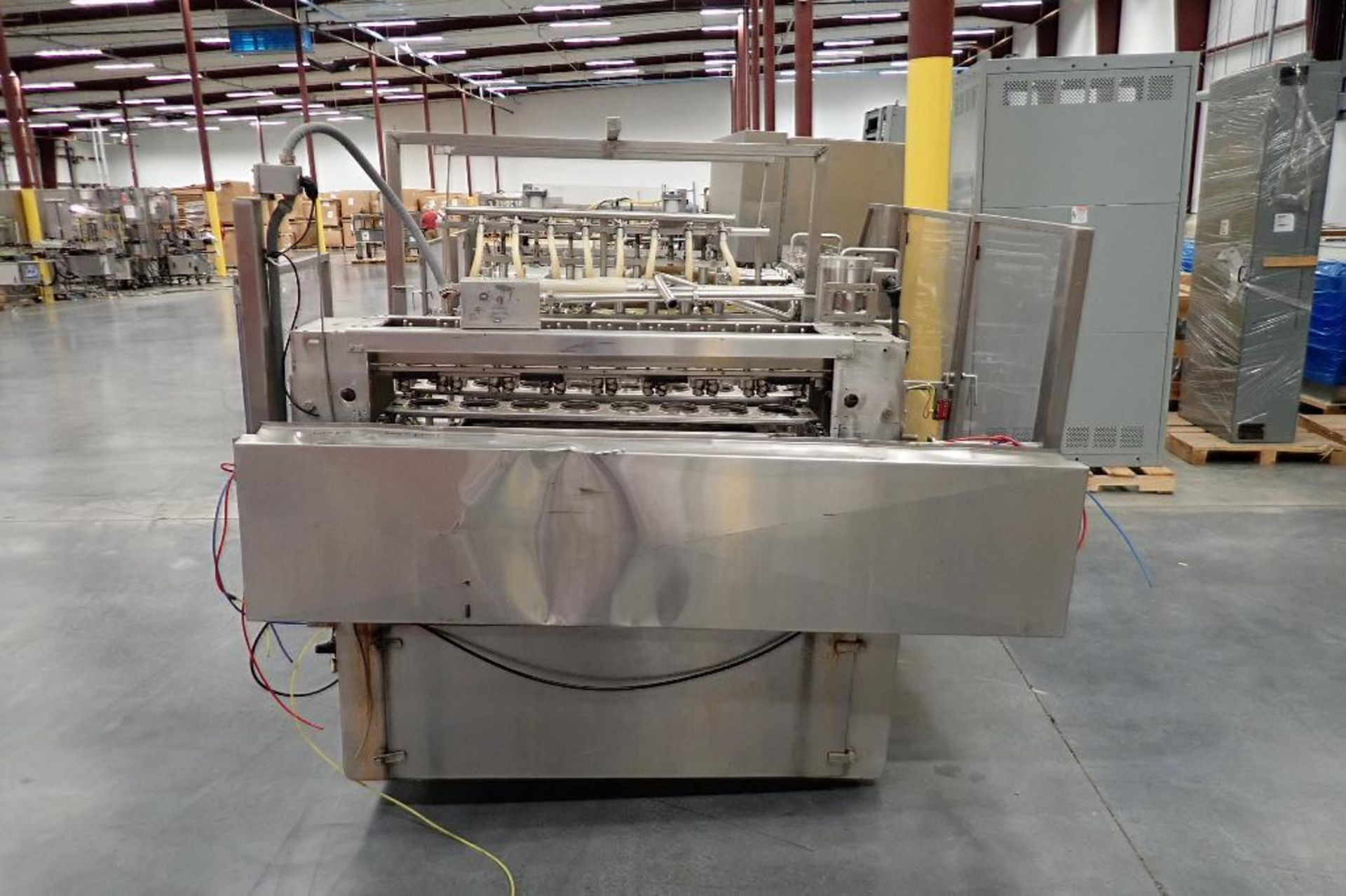 Osgood automatic 8-line double-index cup filler, model 8120, s/n 29338, job number 29-338, with cont - Bild 3 aus 18