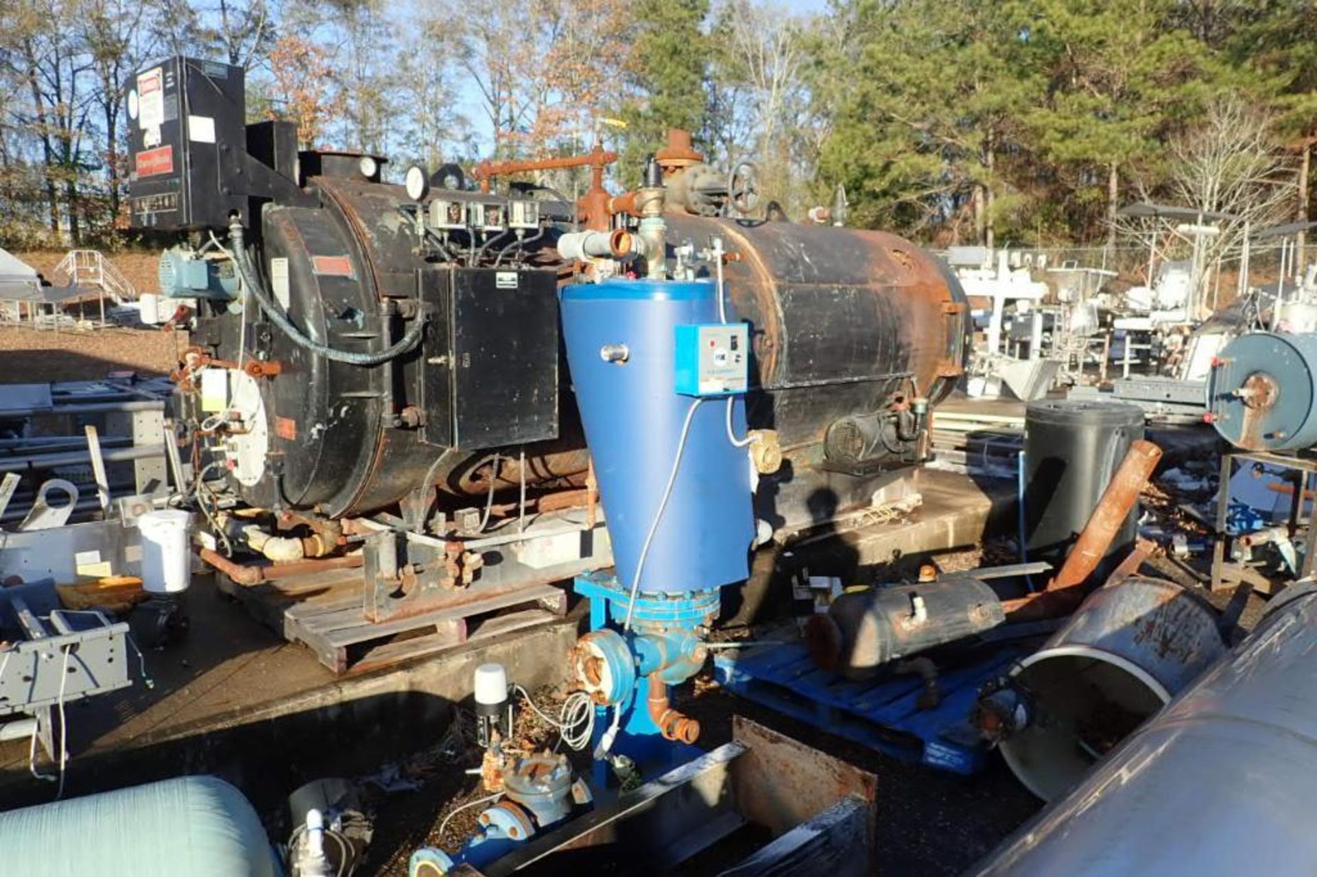 1986 Cleaver Brooks packed boiler, SN L-81680, with misc. components - ** Located in Dothan, Alabama - Image 4 of 11