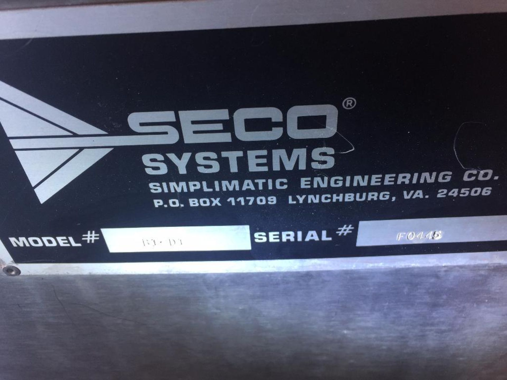 Seco Systems SS accumulation table, model BI-DI, s/n F0445, 84 in. x 64 in., bi-directional. (ATBL03 - Image 5 of 9