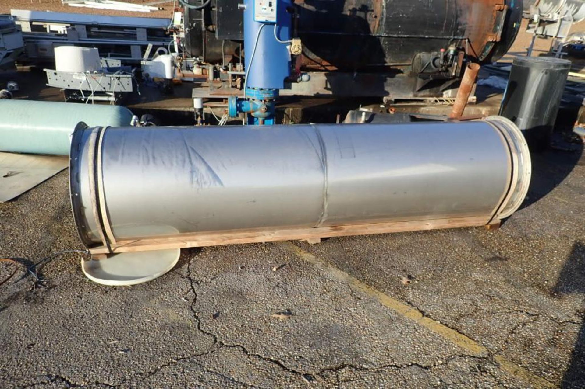 SS flanged vent, 144 in. long x 35 in. dia - ** Located in Dothan, Alabama ** Rigging Fee: $150 - Bild 2 aus 3