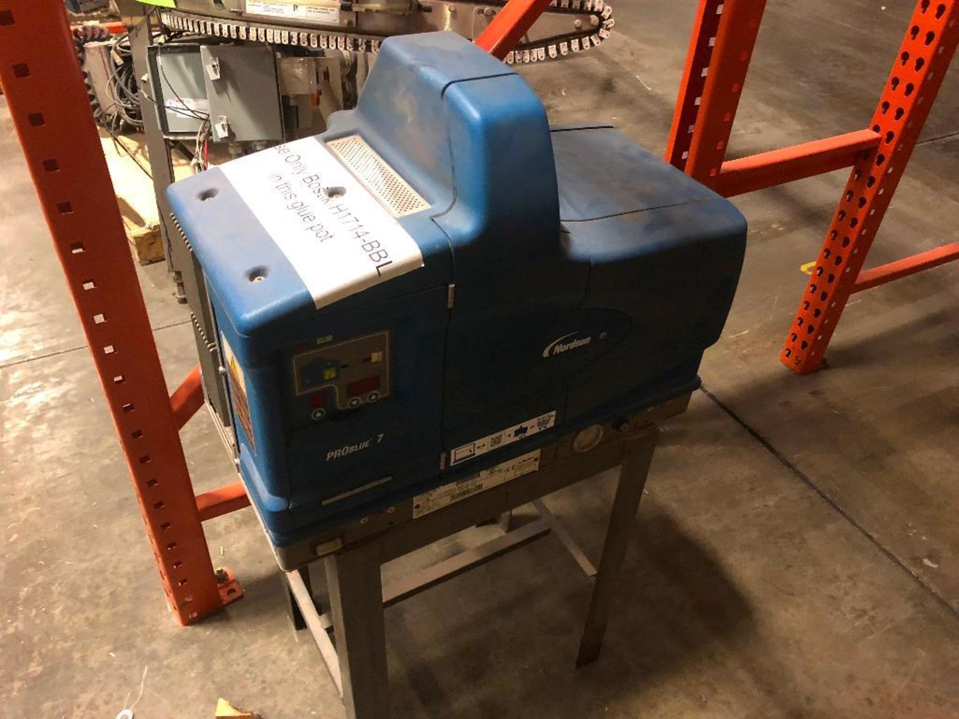 Nordson ProBlu 7 hot melt glue pump, s/n SA11M81170. - ** Located in Medina, New York ** Rigging Fee