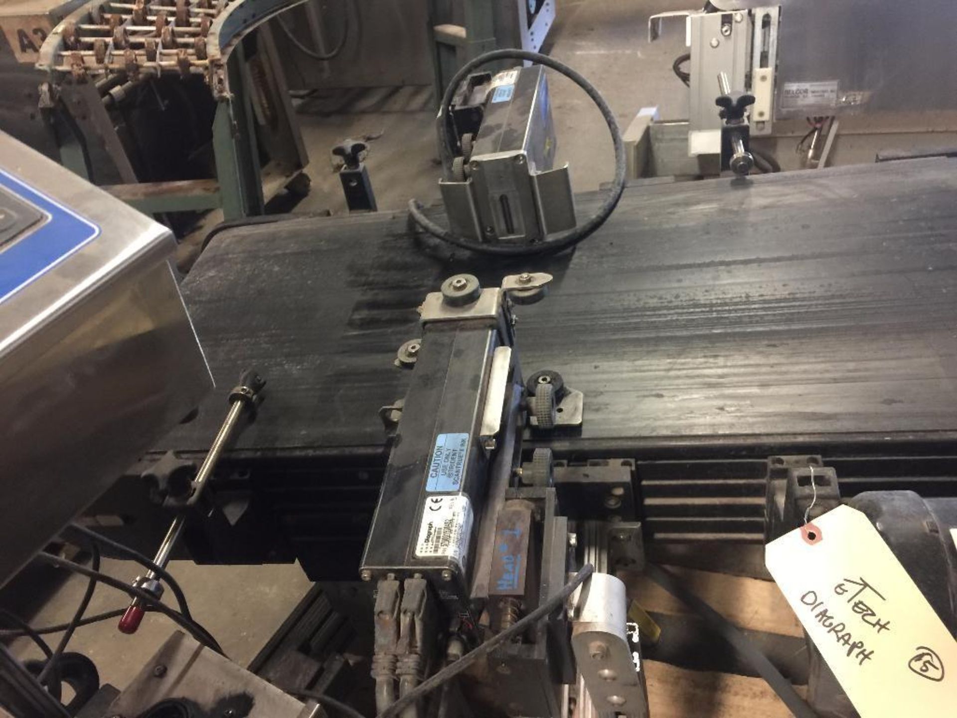 Diagraph case coder and conveyor. - ** Located in Medina, New York ** Rigging Fee: $175 - Image 4 of 5