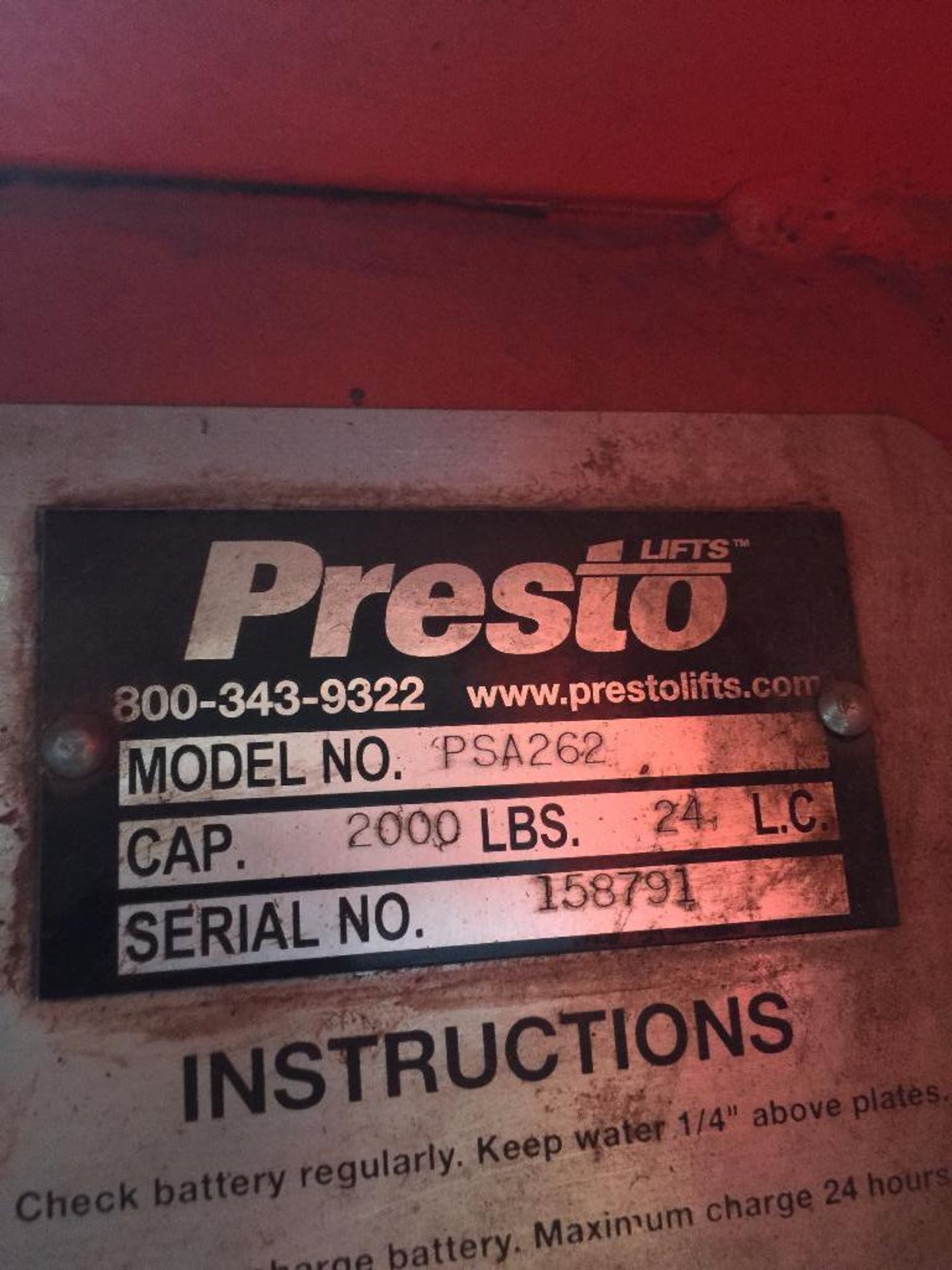 (2) Presto electric/hydraulic high lift pallet jacks. - ** Located in Medina, New York ** Rigging Fe - Image 2 of 4