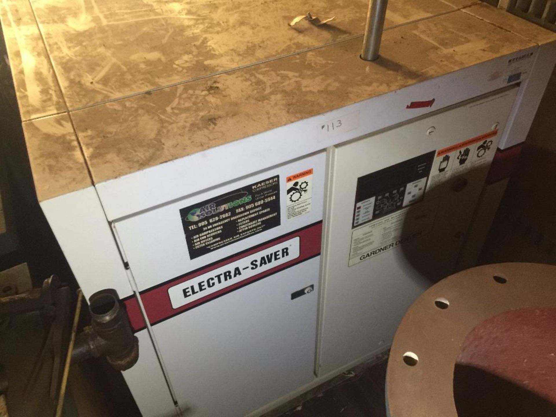 Gardner Denver air compressor, model EAP99J, 100 hp. - ** Located in Medina, New York ** Rigging Fee