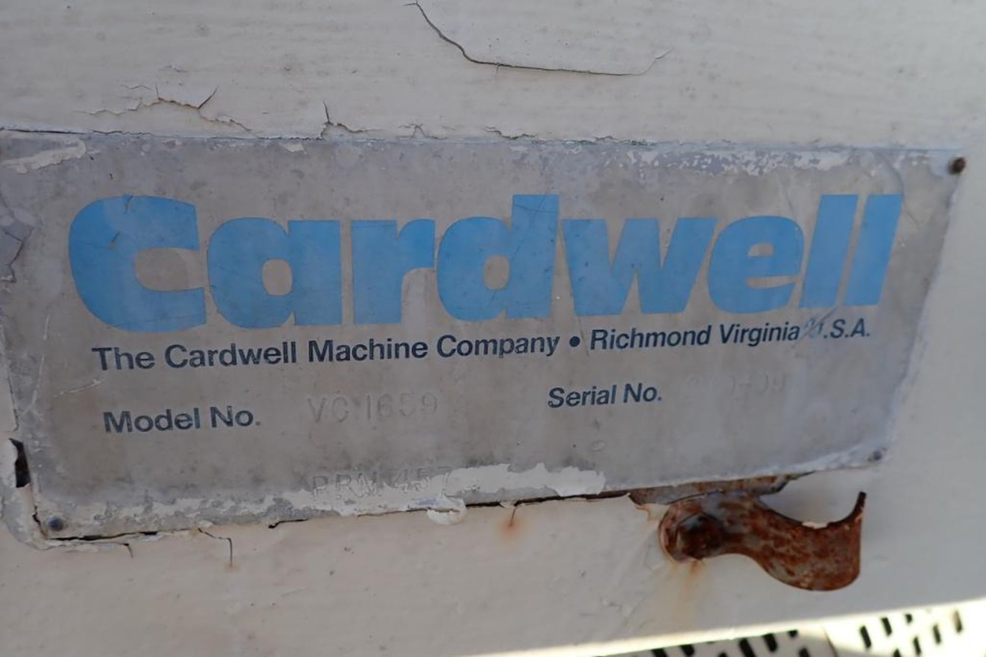 Cardwell vibratory conveyor, SS bed, 96 in. long x 18 in. wide, 4 in. x 4 in. discharge, 65 in. tall - Bild 5 aus 7