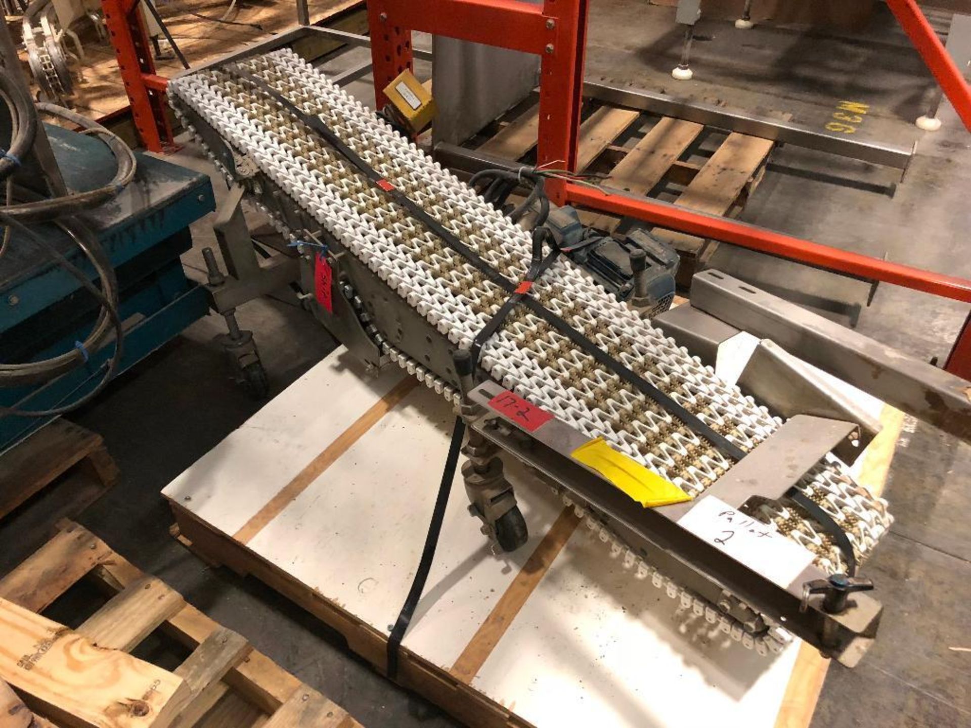 Spantech mild steel conveyor, 60 in. long x 11 in. wide. (17-2) - ** Located in Medina, New York ** - Image 3 of 4