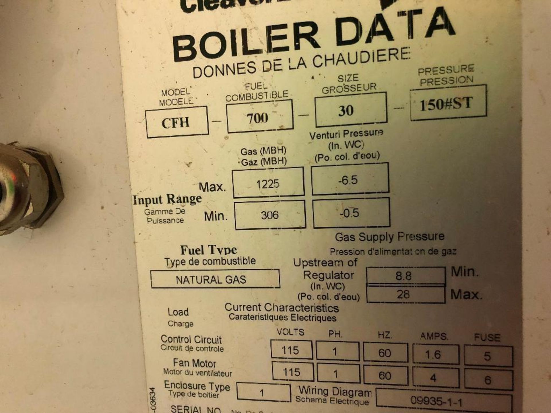 Cleaver Brooks boiler, heat exchanger, water feed, water softener - ** Located in South Beloit, Illi - Bild 7 aus 19