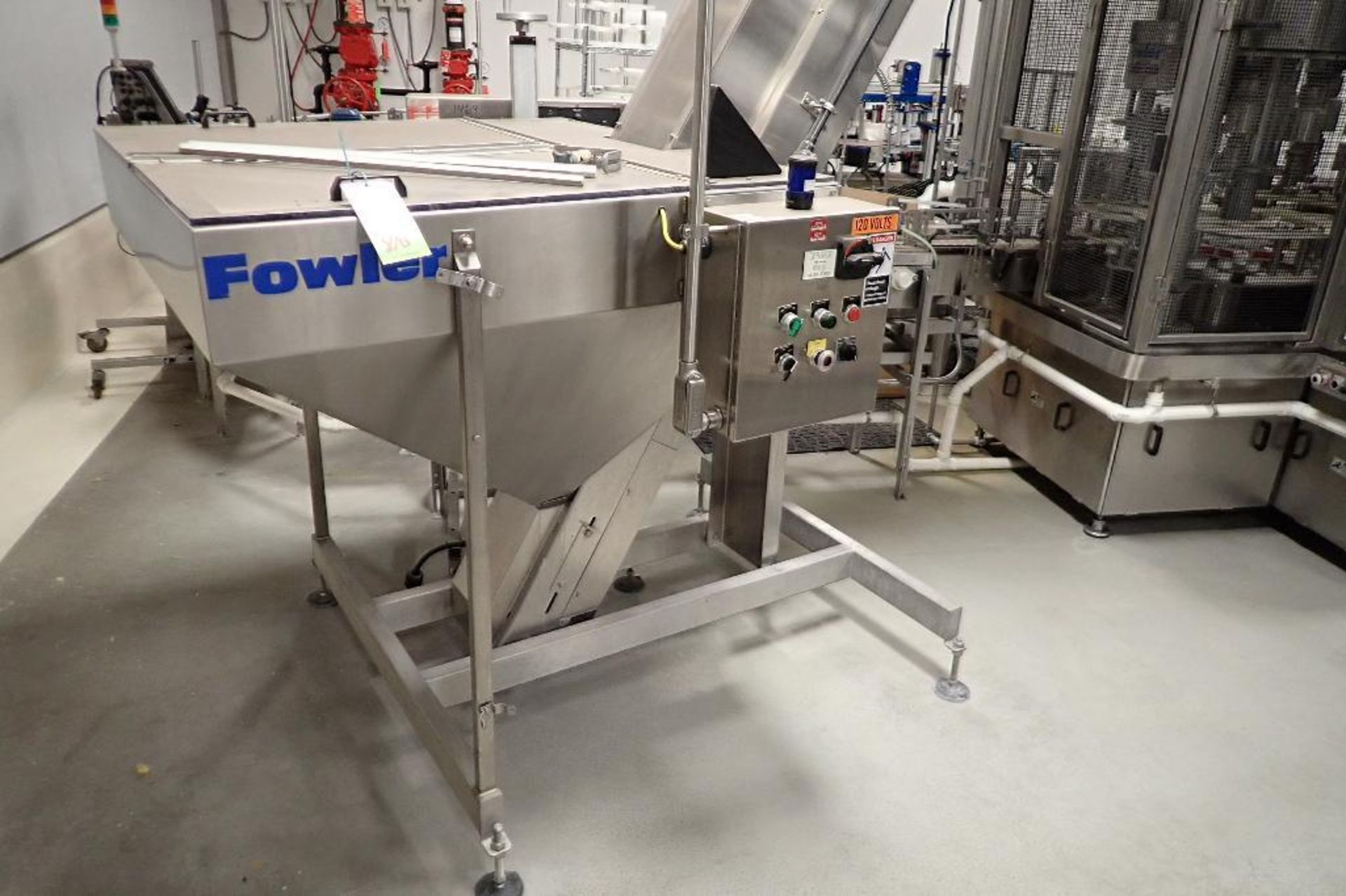 Fowler SS cap hopper and elevator, model BDC-24, s/n 2020076, 14 ft. tall discharge height, hopper m - Bild 2 aus 8