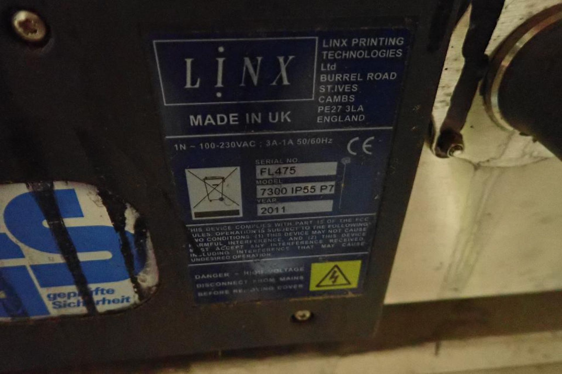 2011 Linx 7300 coder {Located in North East, PA} - Image 6 of 6